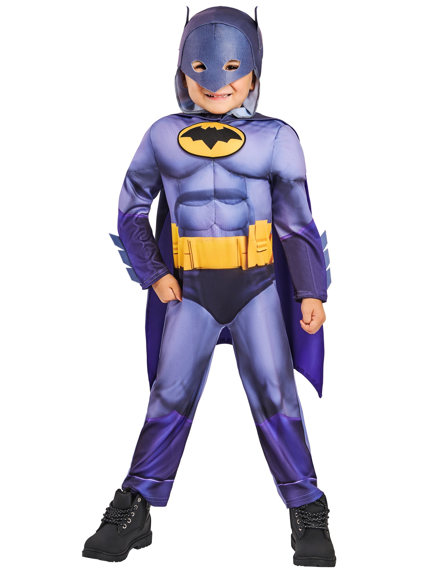 Rubies Batwheels Batman Kinderkostüm mit Overall, Umhang und Maske – Verpackung