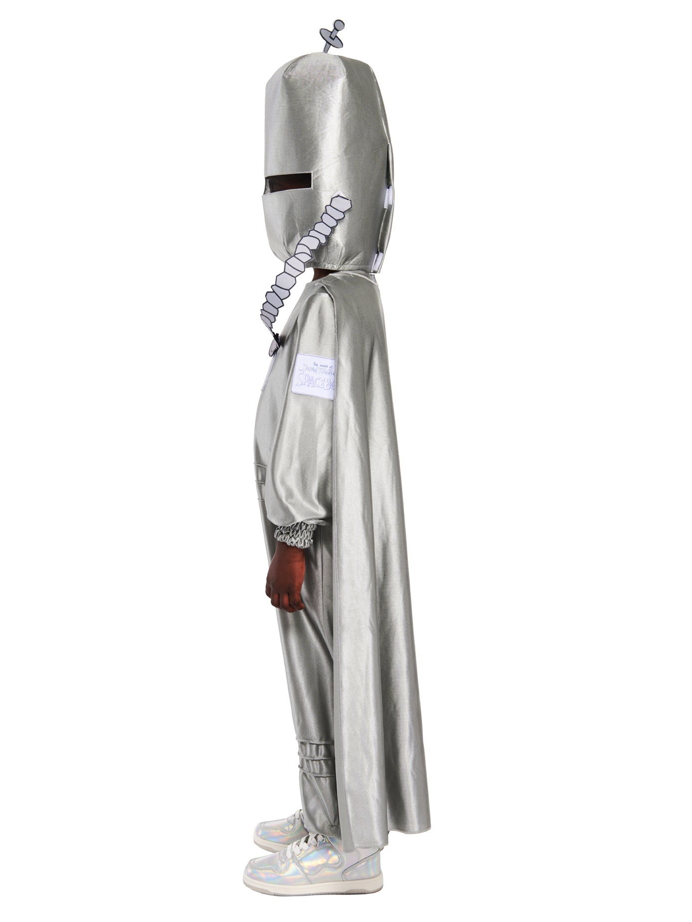 Rubies Spaceboy Kinderkostüm für Jungen mit Overall, Umhang und Helm – Seitenansicht