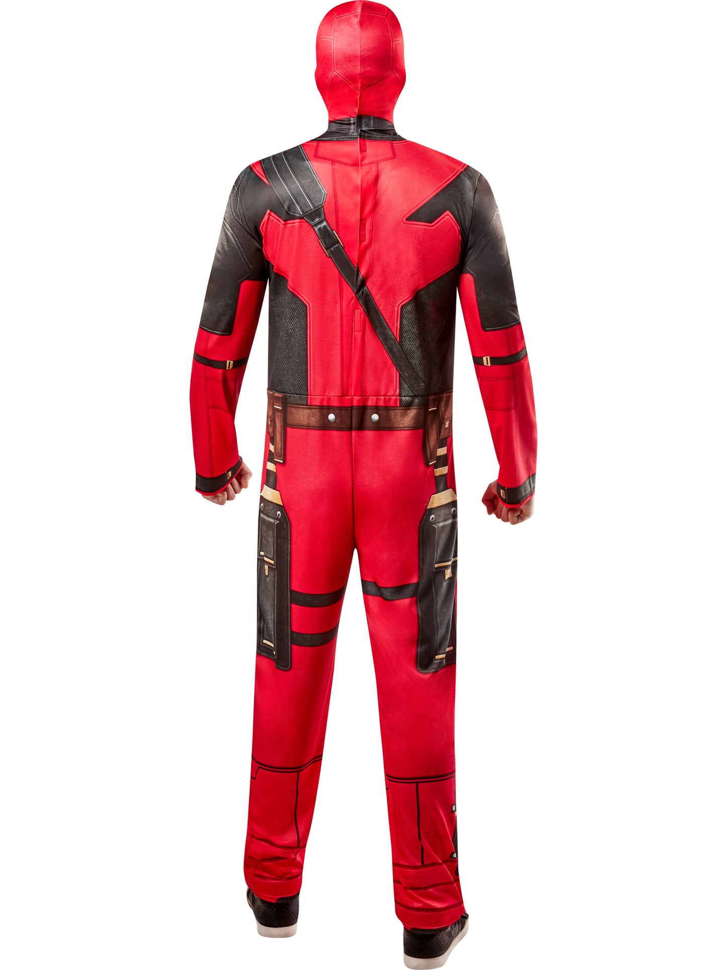 Rubies Deadpool Kostüm für Erwachsene mit Overall und Snood – Detailansicht