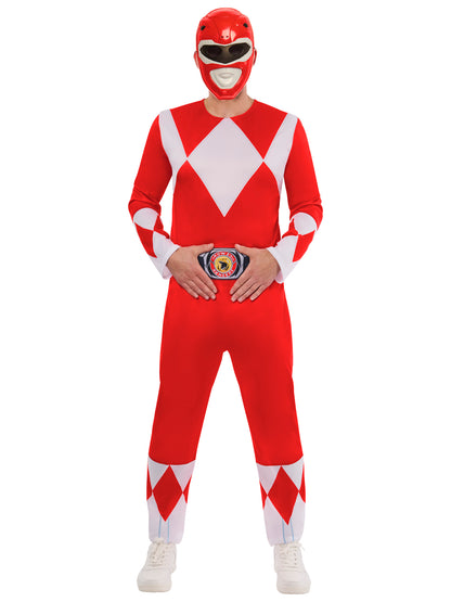 Rubies Mighty Morphin Red Ranger Kostüm für Erwachsene Power Rangers – Rückansicht