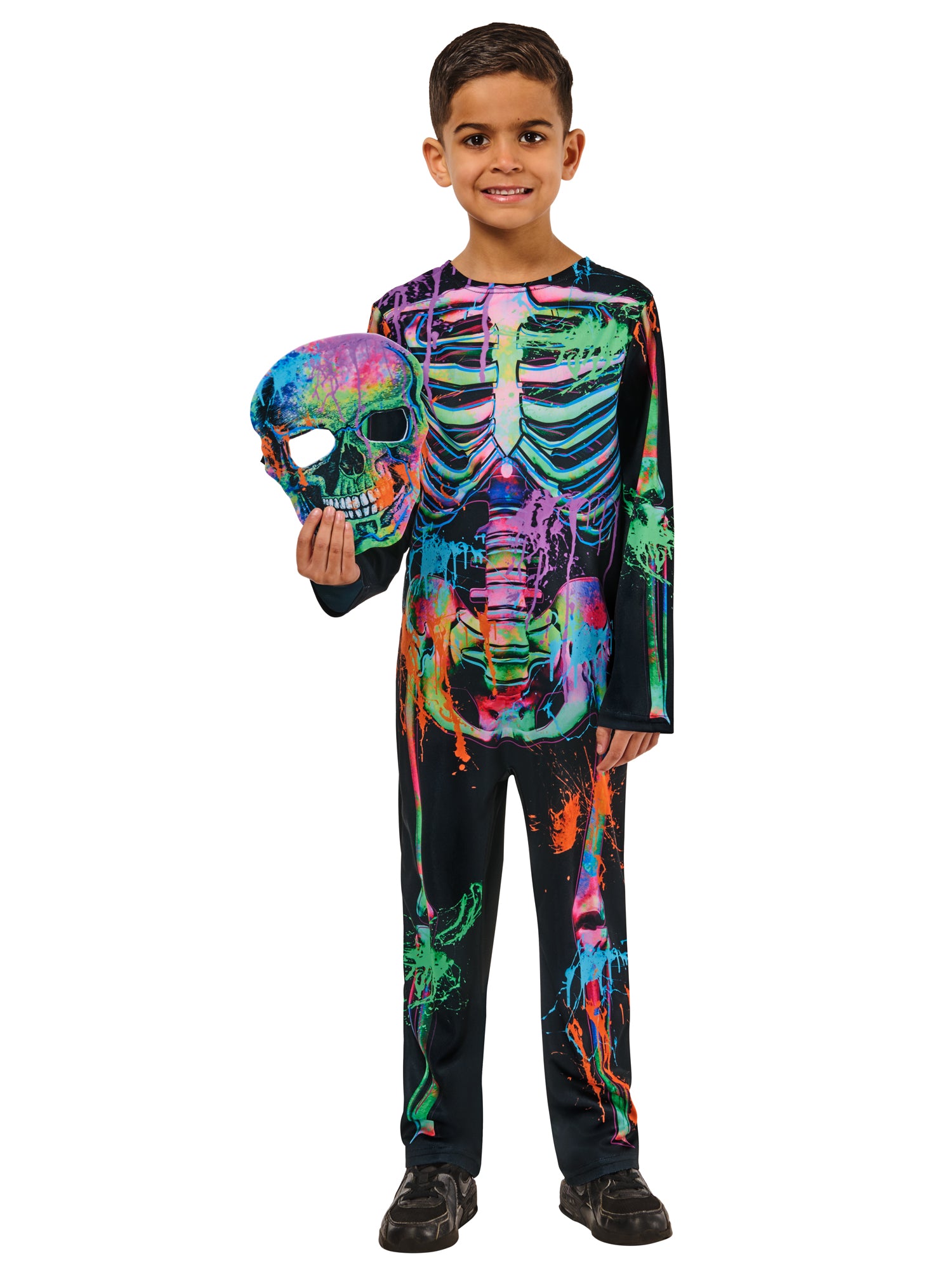 Rubies Bonesky Graffiti Skeleton Kinderkostüm – Rückansicht
