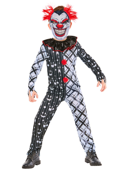 Sinister-Clown-Kinderkostüm schwarz-weiss von Rubies – Produktansicht