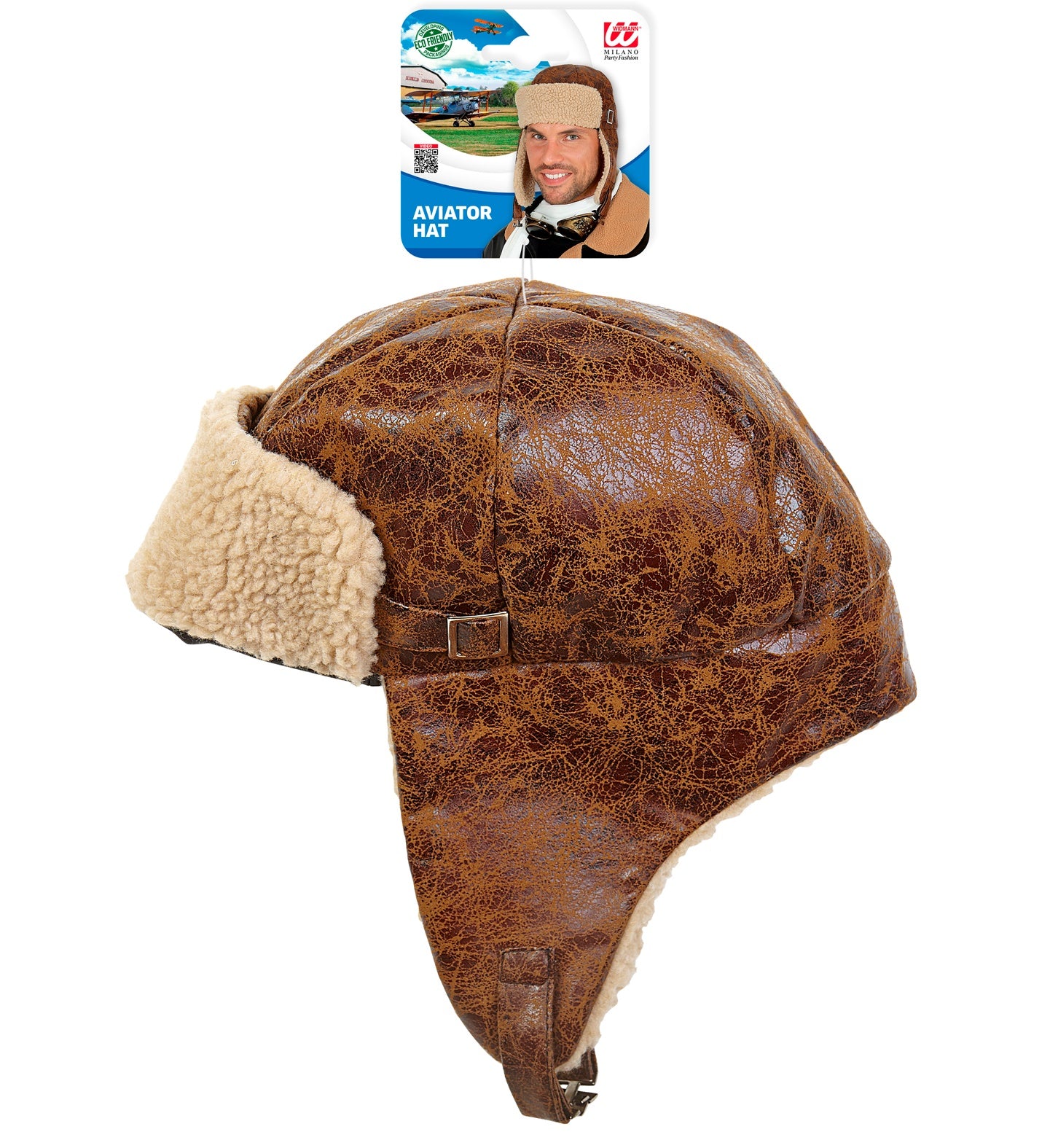 Flieger Mütze Braun – Pilot Mütze mit Ohrenklappen