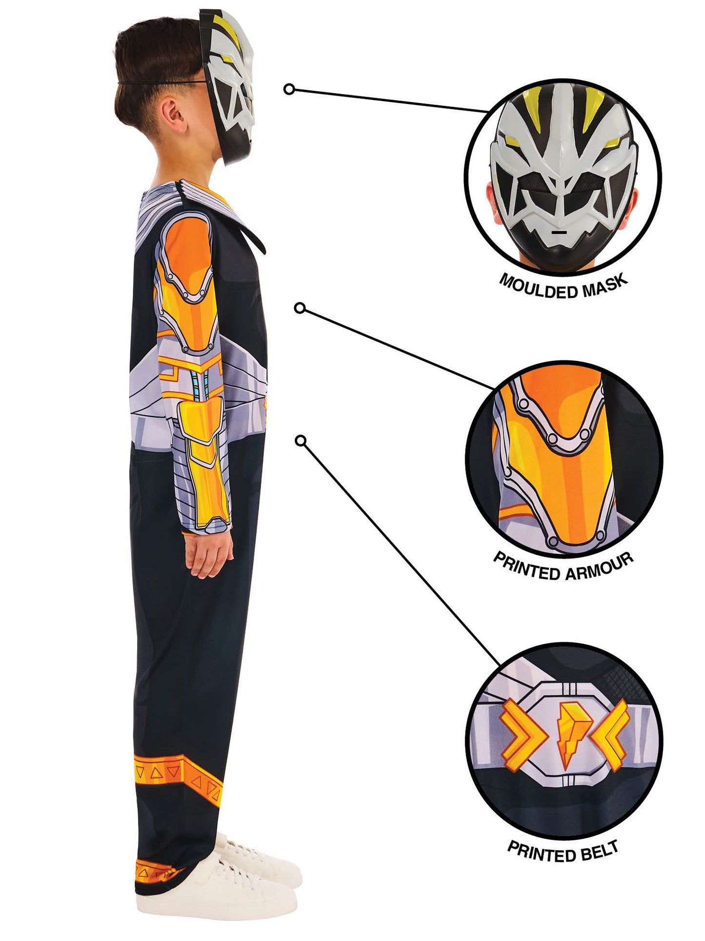 Rubies Cosmic Fury Black Ranger Kinderkostüm