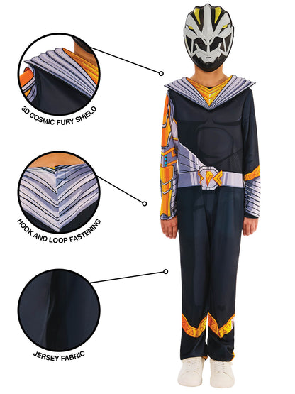 Rubies Cosmic Fury Black Ranger Kinderkostüm