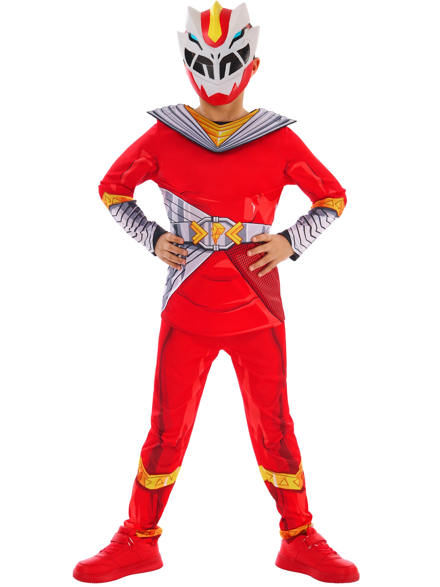Rubies Power Rangers Cosmic Fury Red Ranger Kinderkostüm – Verpackung