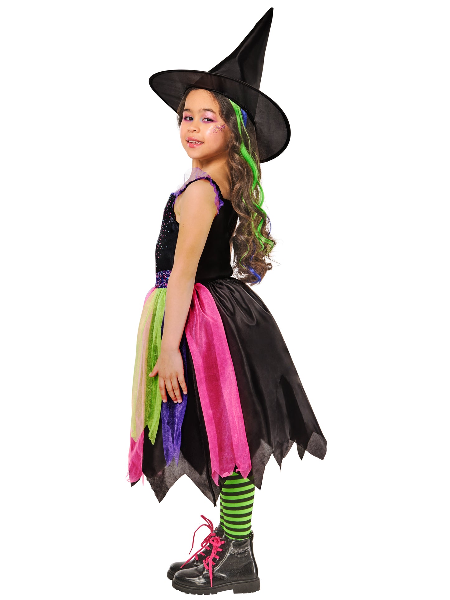 Rubies Bright-Night Witch Kinderkostüm – Seitenansicht