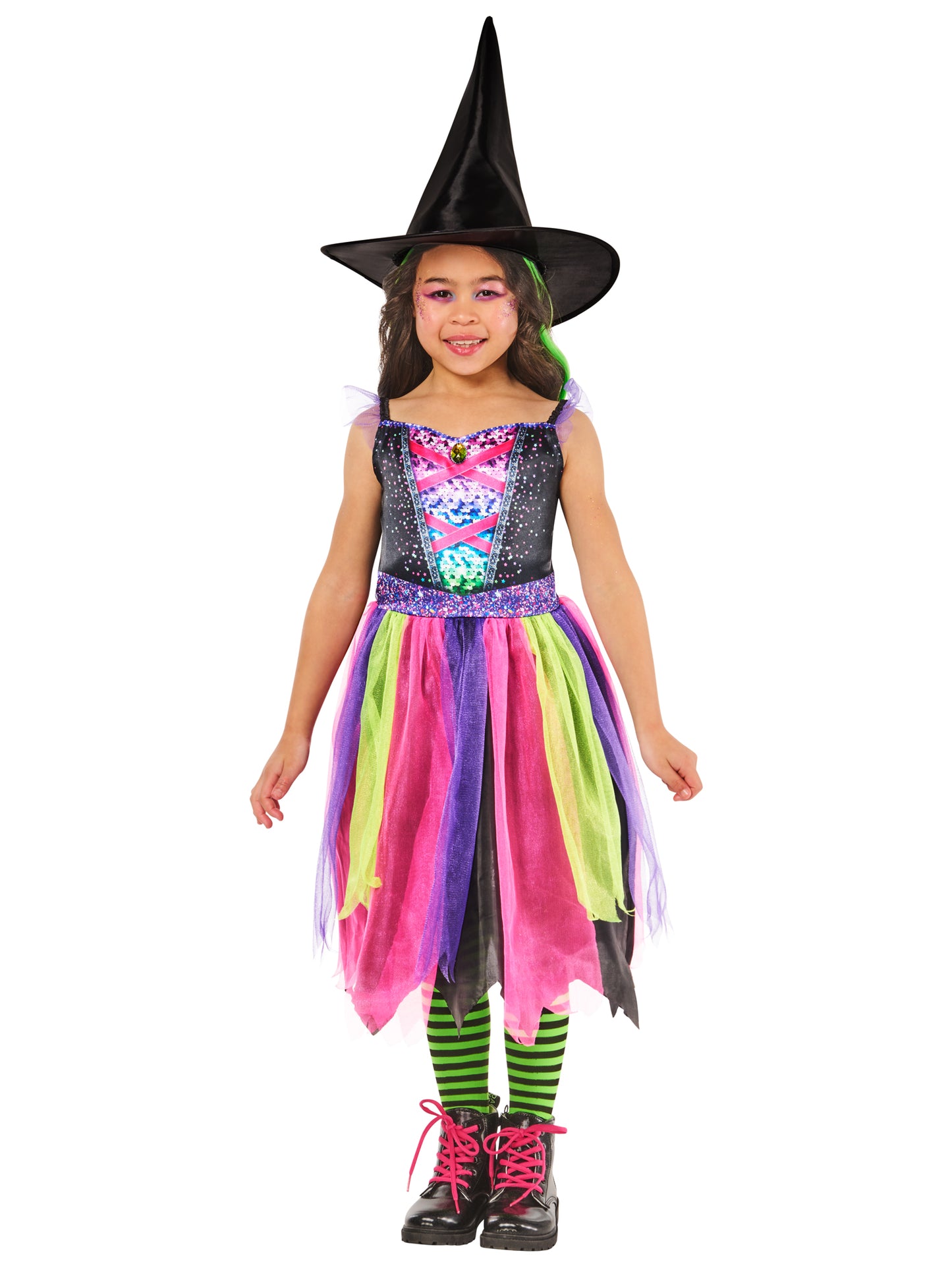 Rubies Bright-Night Witch Kinderkostüm – Rückansicht