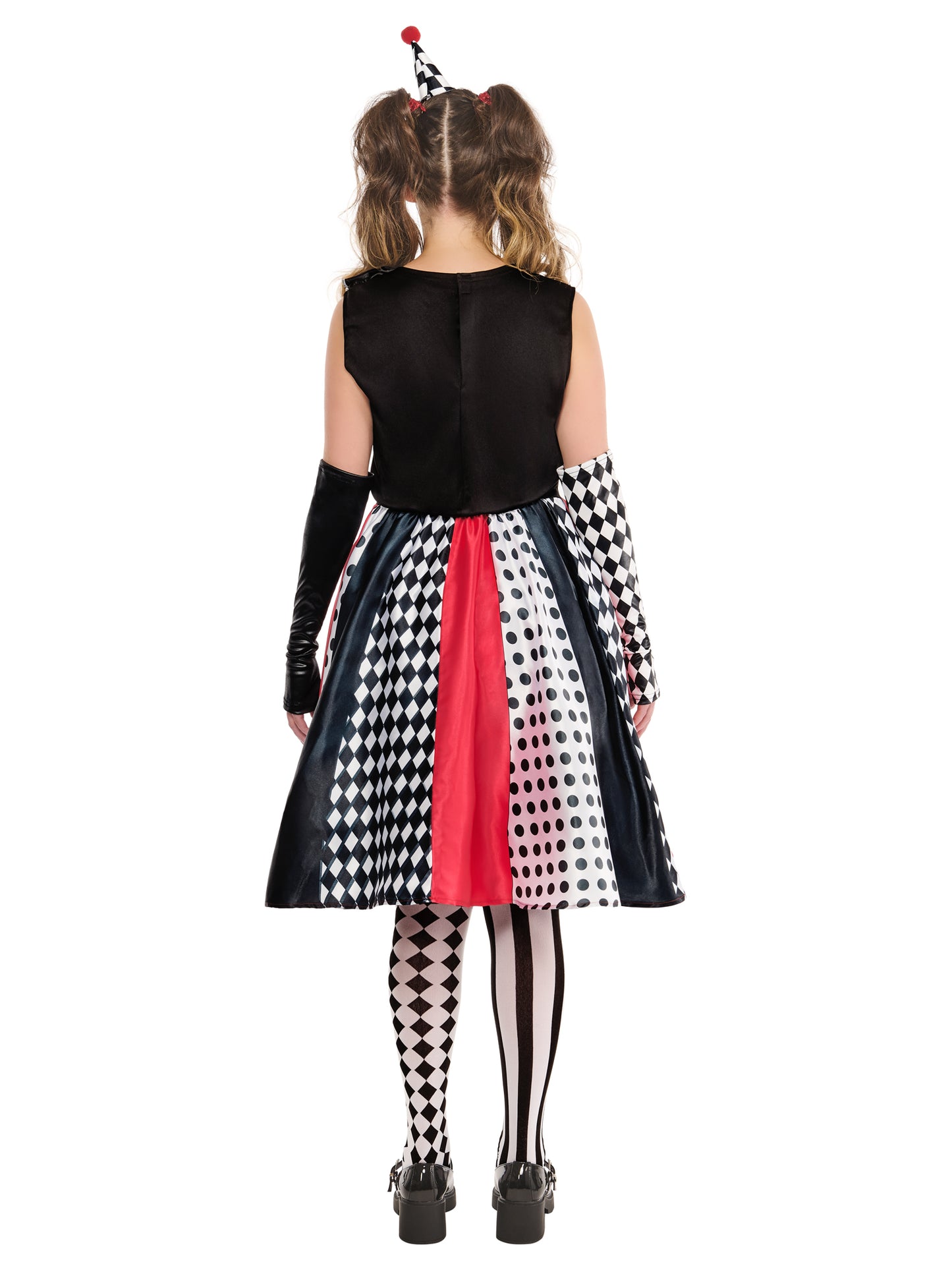 Rubies Monochrome Clown Dress Clownkostüm für Erwachsene in Schwarz-Weiss – Detailansicht