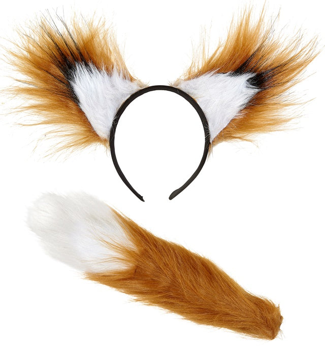 Fuchsohren und Fuchsschwanz als Kostümzubehör für Fasnacht und Karneval