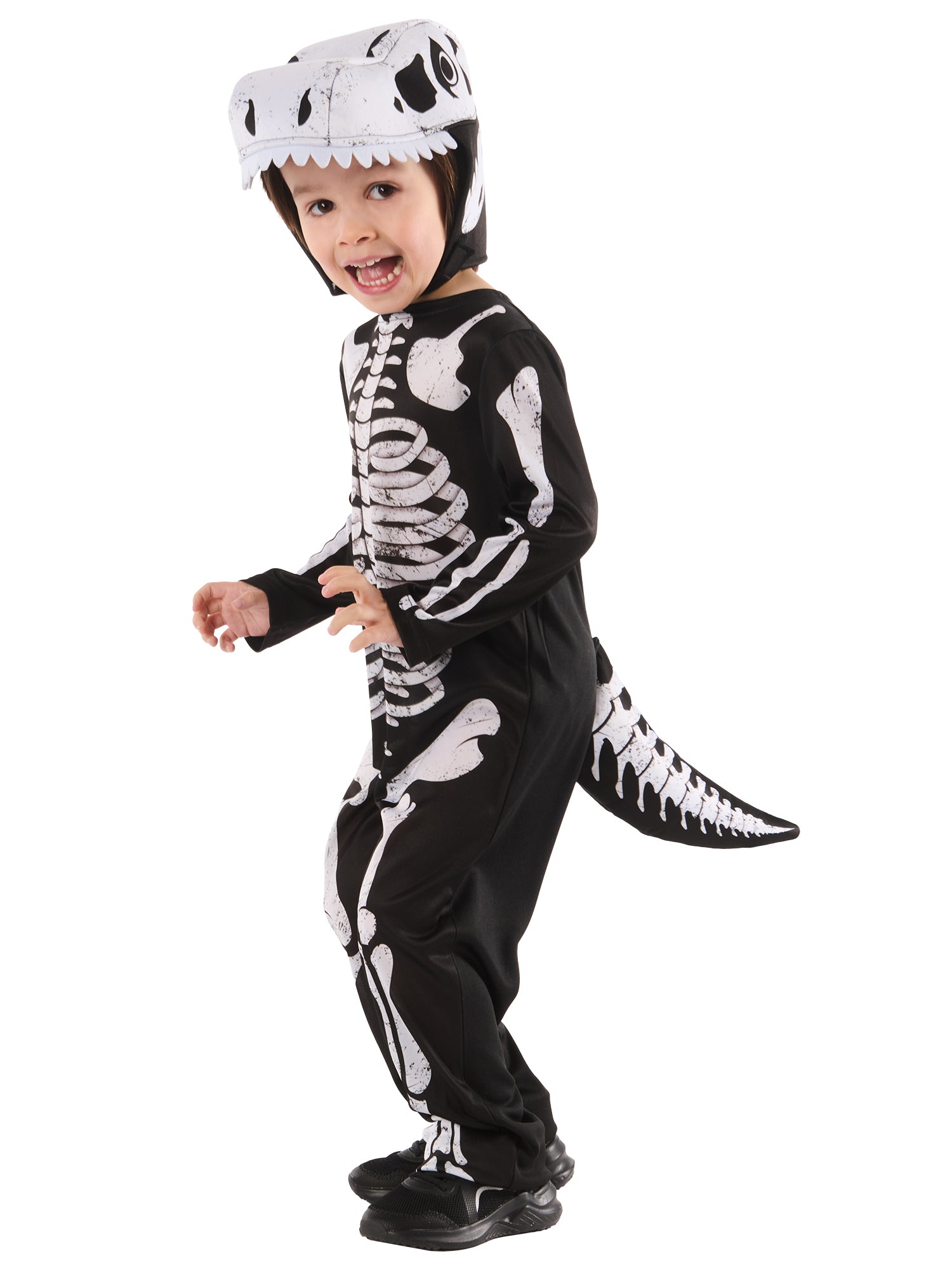 Rubies Skeleton-Dinosaurier-Kinderkostüm – Rückansicht