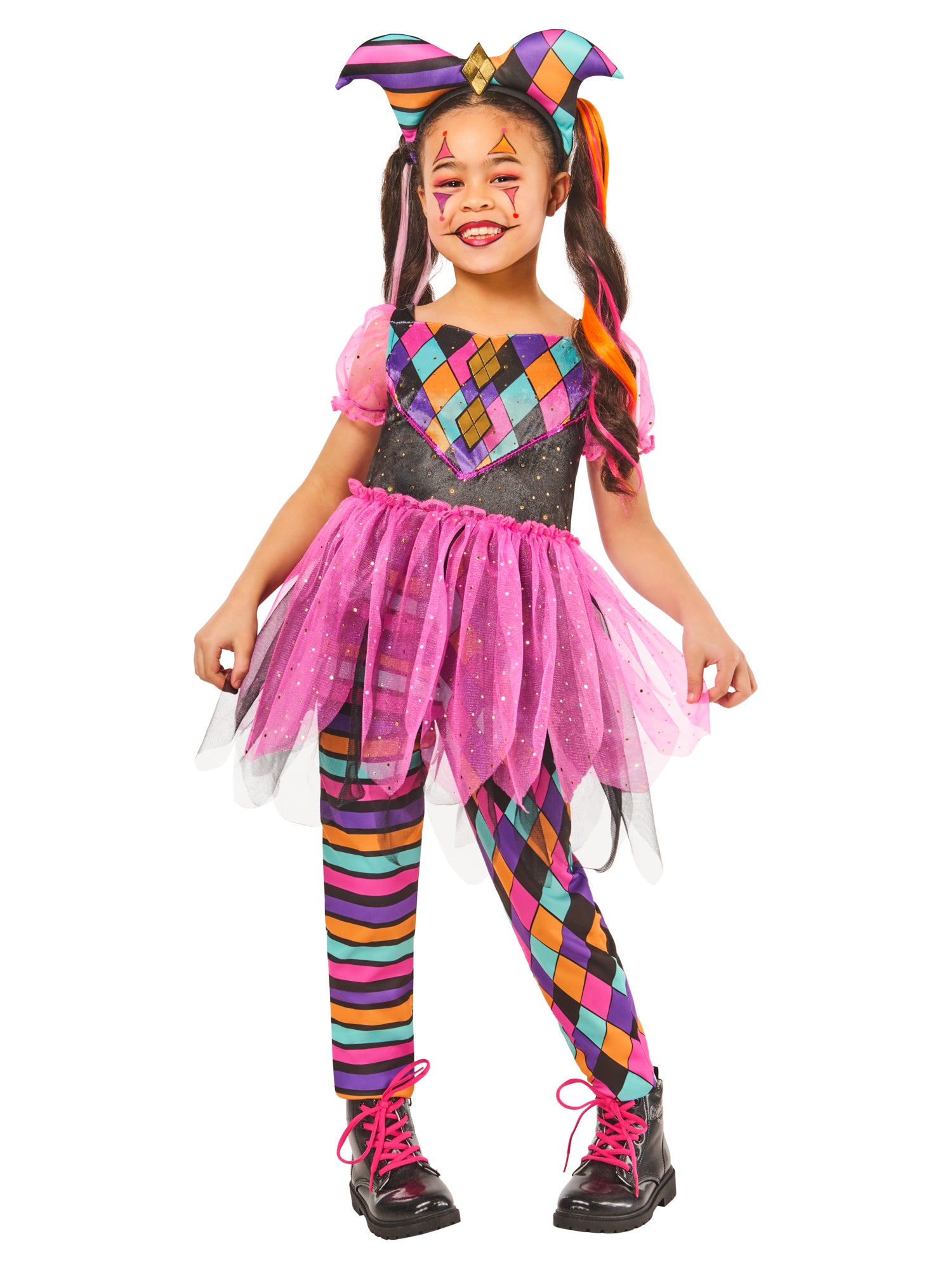 Rubies Harlequin Girl Kinderkostüm für Kinder – Produktansicht