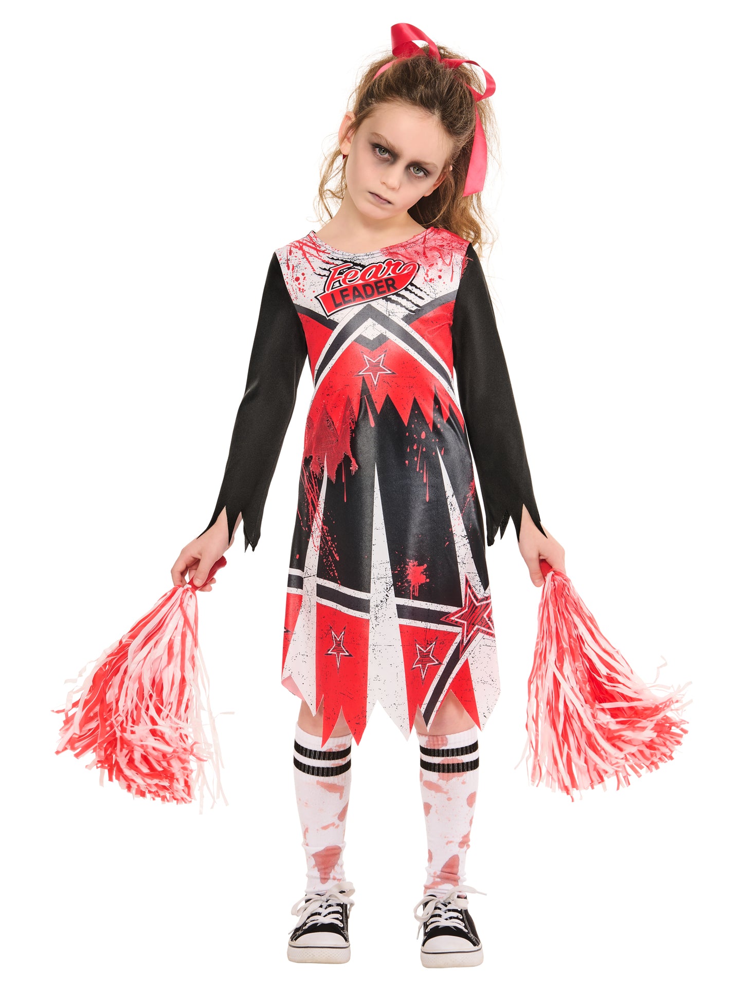 Rubies Zombie-Cheerleader-Kinderkostüm für Kinder – Rückansicht