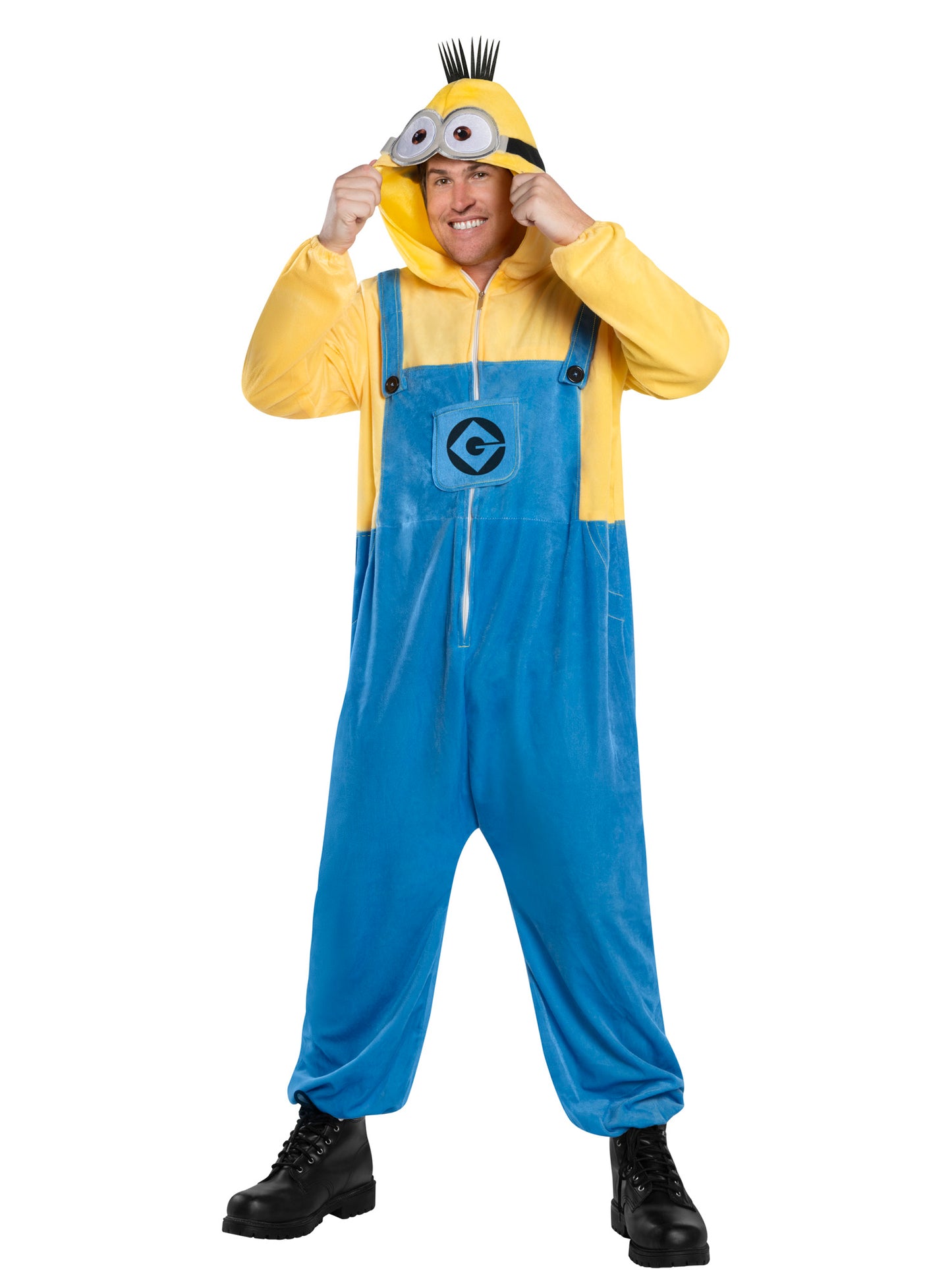 Rubies Minion Onesie-Kostüm für Erwachsene Despicable Me 4 – Detailansicht