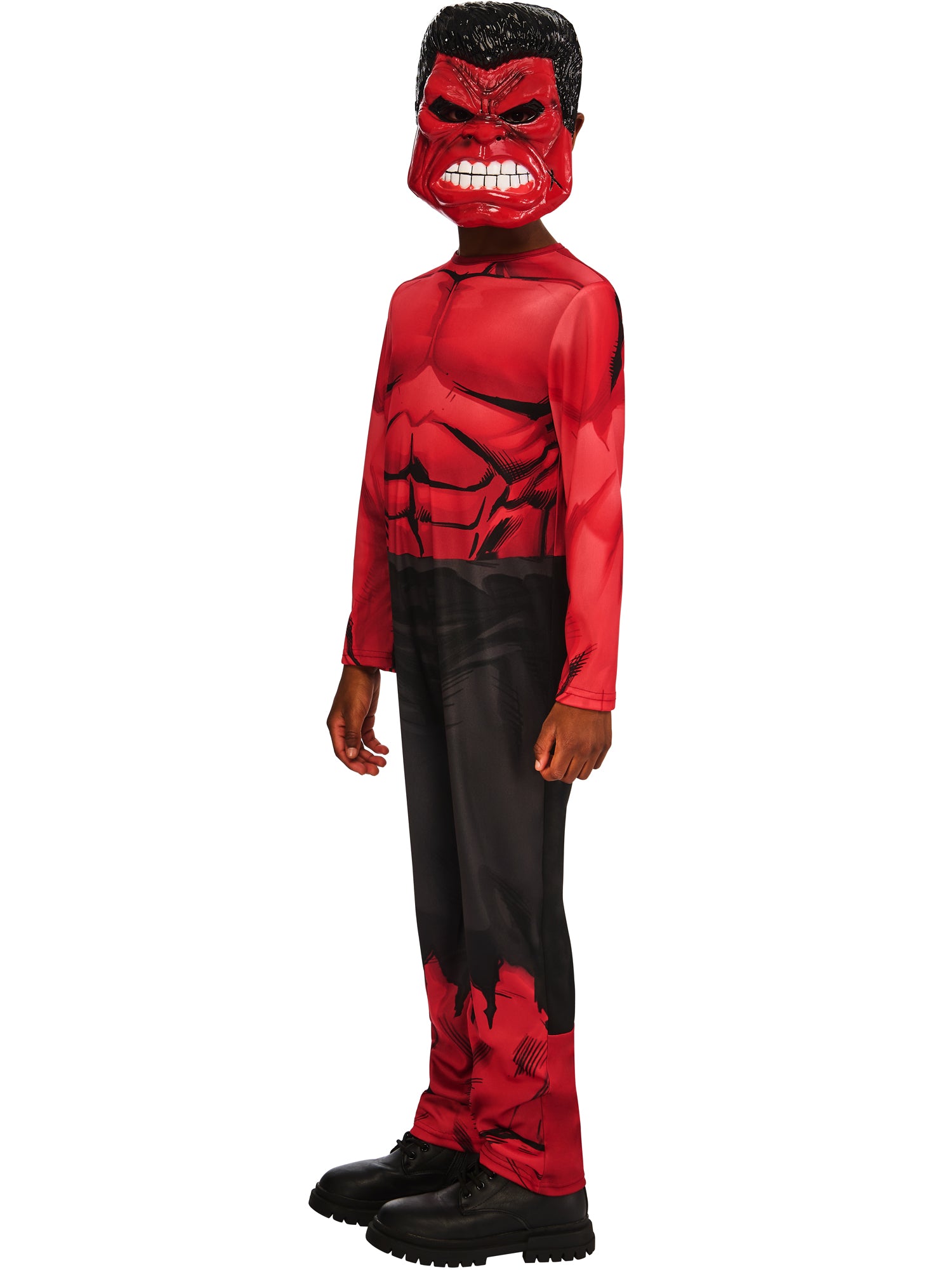 Rubies Red Hulk Kinderkostüm mit Overall und Maske – Rückansicht