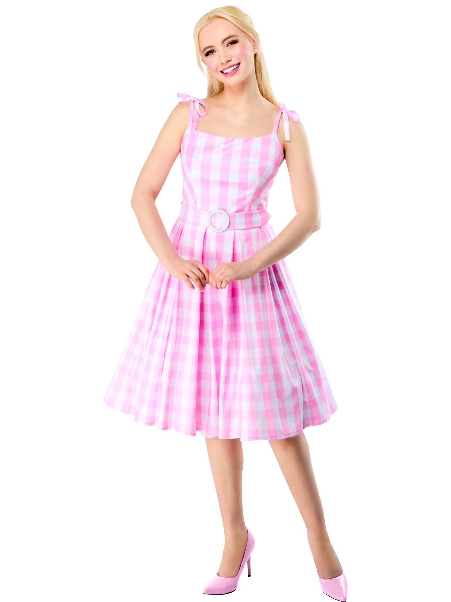 Rubies Barbie Perfect Day Kostüm für Damen mit Kleid Gürtel und Haarband – Produktansicht