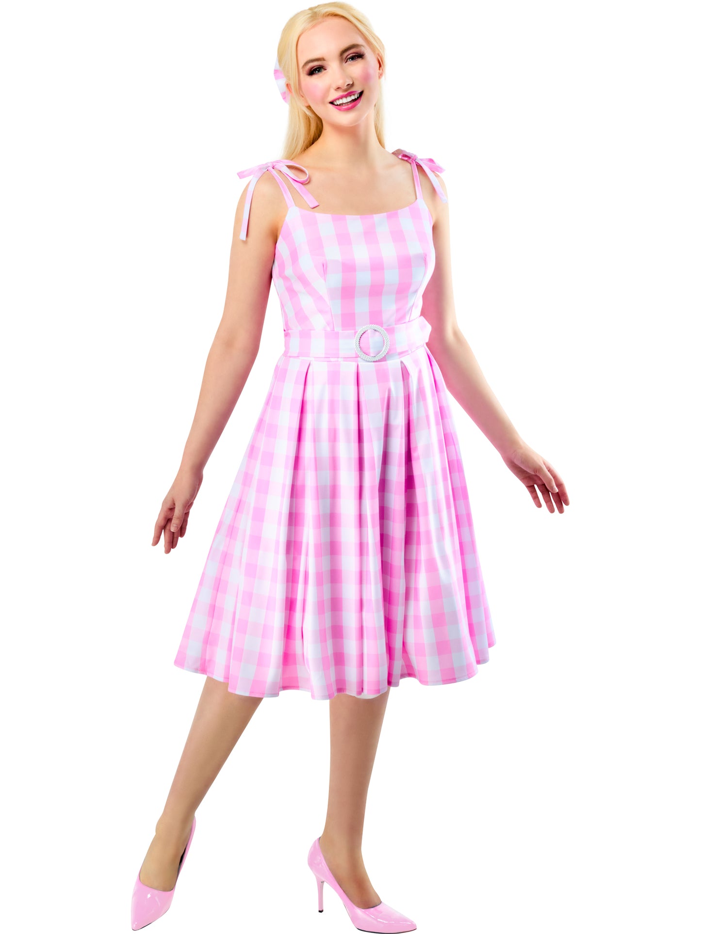 Rubies Barbie Perfect Day Kostüm für Damen mit Kleid Gürtel und Haarband – Verpackung
