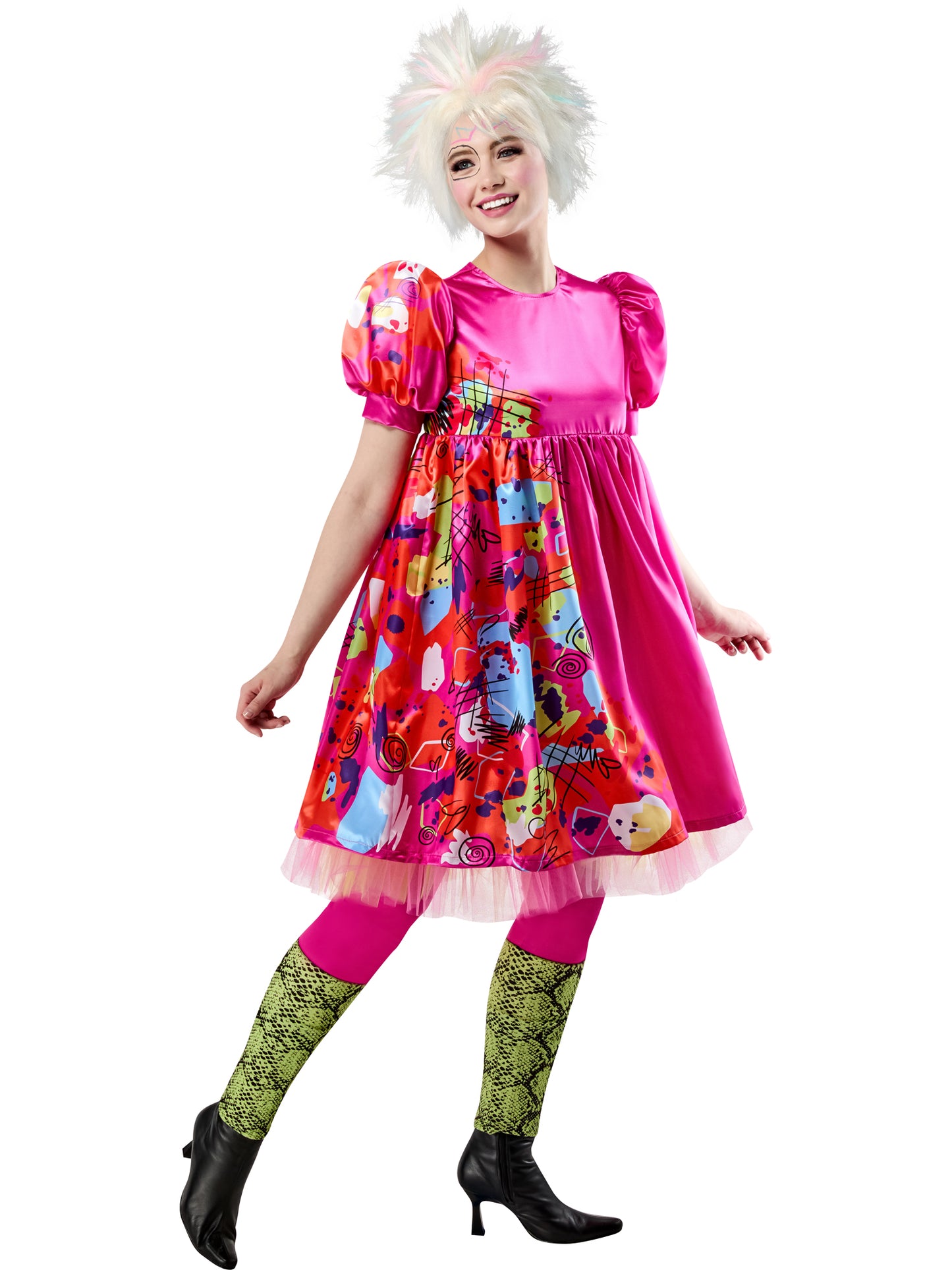 Rubies Weird Barbie Kostüm für Erwachsene mit Satin-Kleid und Leggings – Verpackung