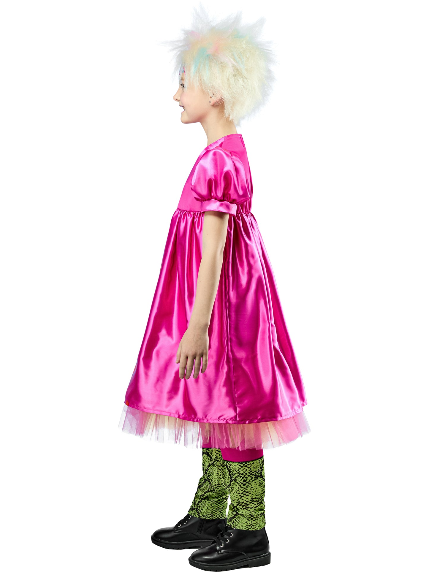 Rubies Weird Barbie Kinderkostüm für Mädchen mit Satin-Kleid und Leggings – Rückansicht