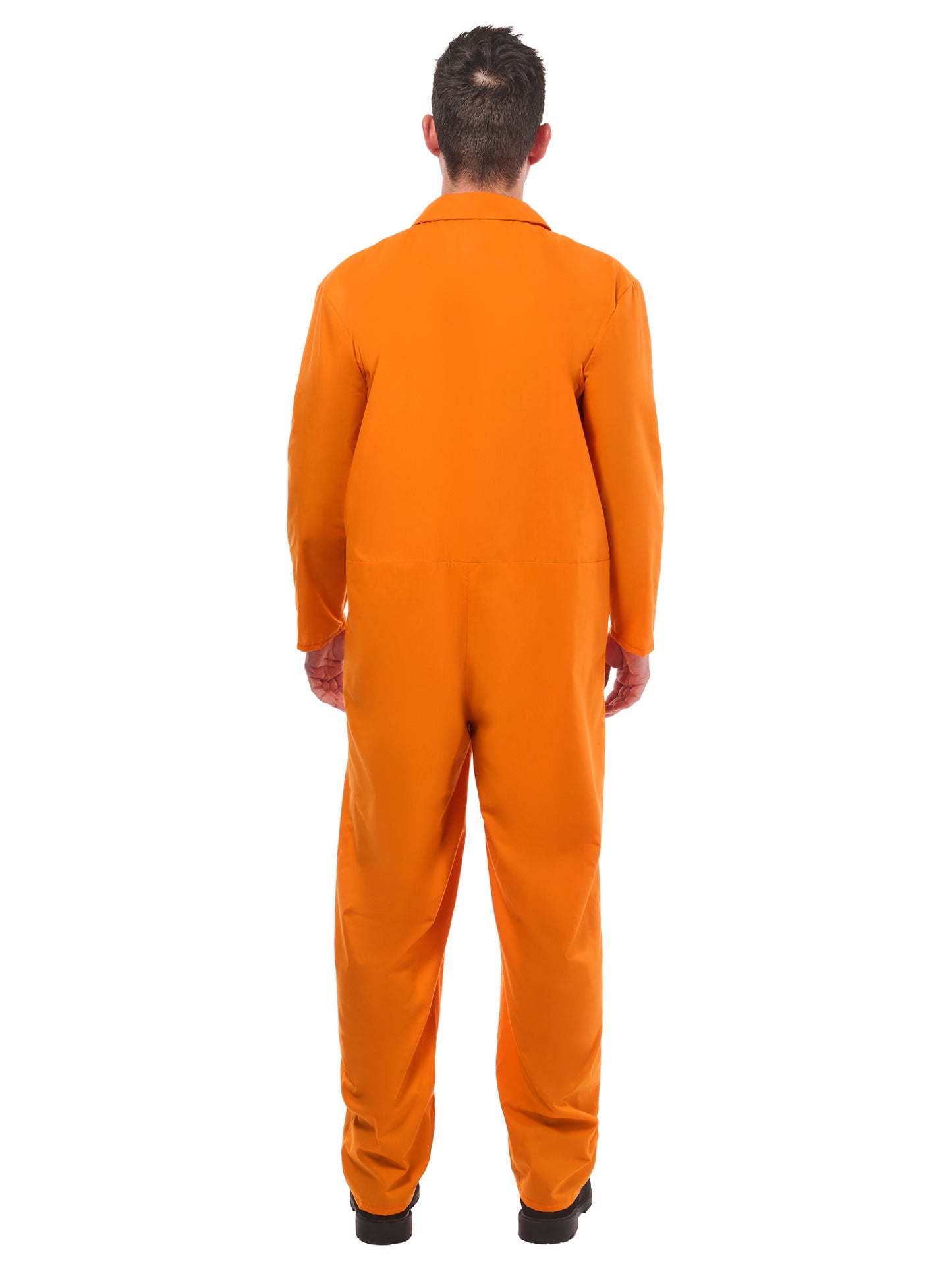Rubies oranges Convict Boiler-Suit-Kostüm für Erwachsene mit Handschellen – Detailansicht