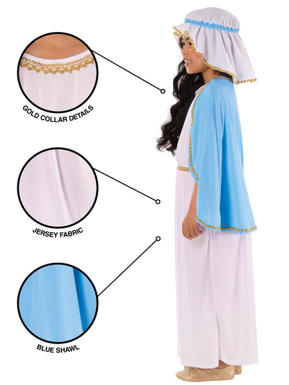 Rubies Nativity Mary Kinderkostüm für Mädchen