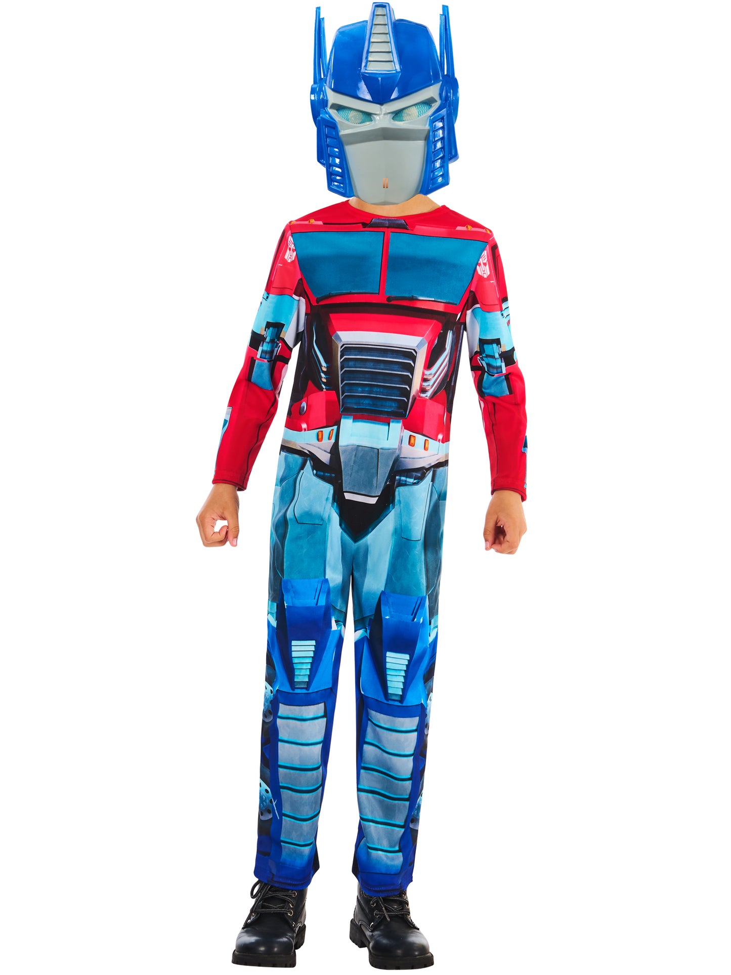 Rubies Optimus Prime Transformers Kinderkostüm mit Overall und Maske – Produktansicht