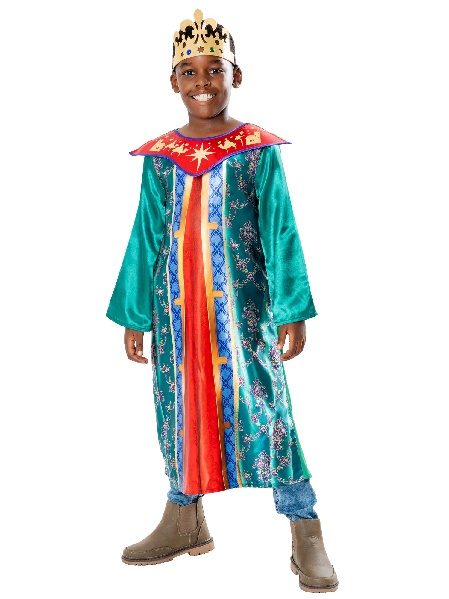 Rubies Wiseman/King Kinderkostüm mit Robe und Krone – Produktansicht