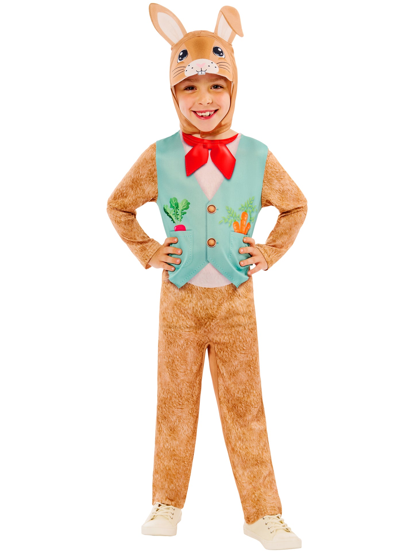 Rubies Rabbit Kinderkostüm mit Overall und Headpiece mit Ohren – Produktansicht