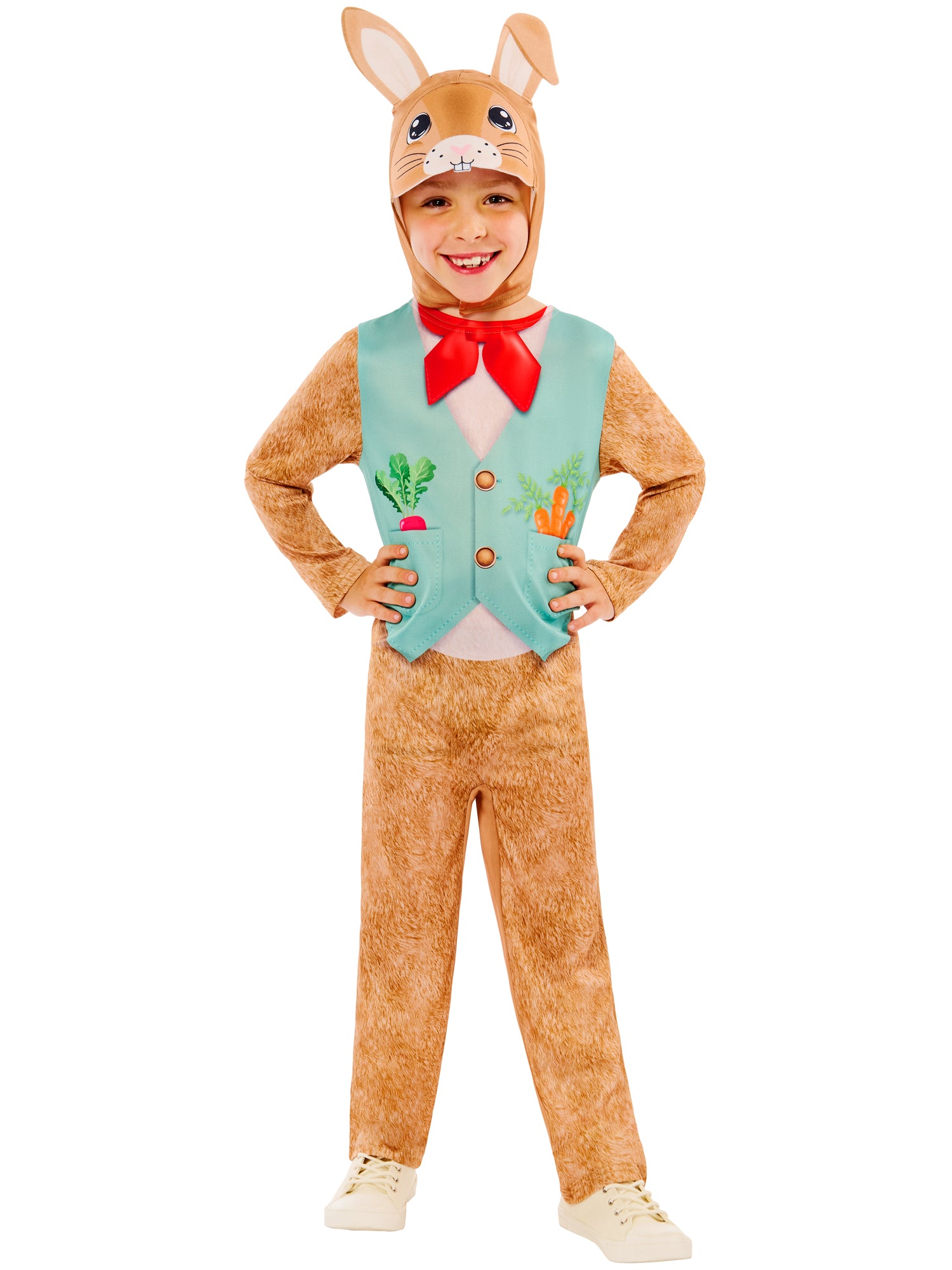 Rubies Rabbit Kinderkostüm mit Overall und Headpiece mit Ohren – Produktansicht