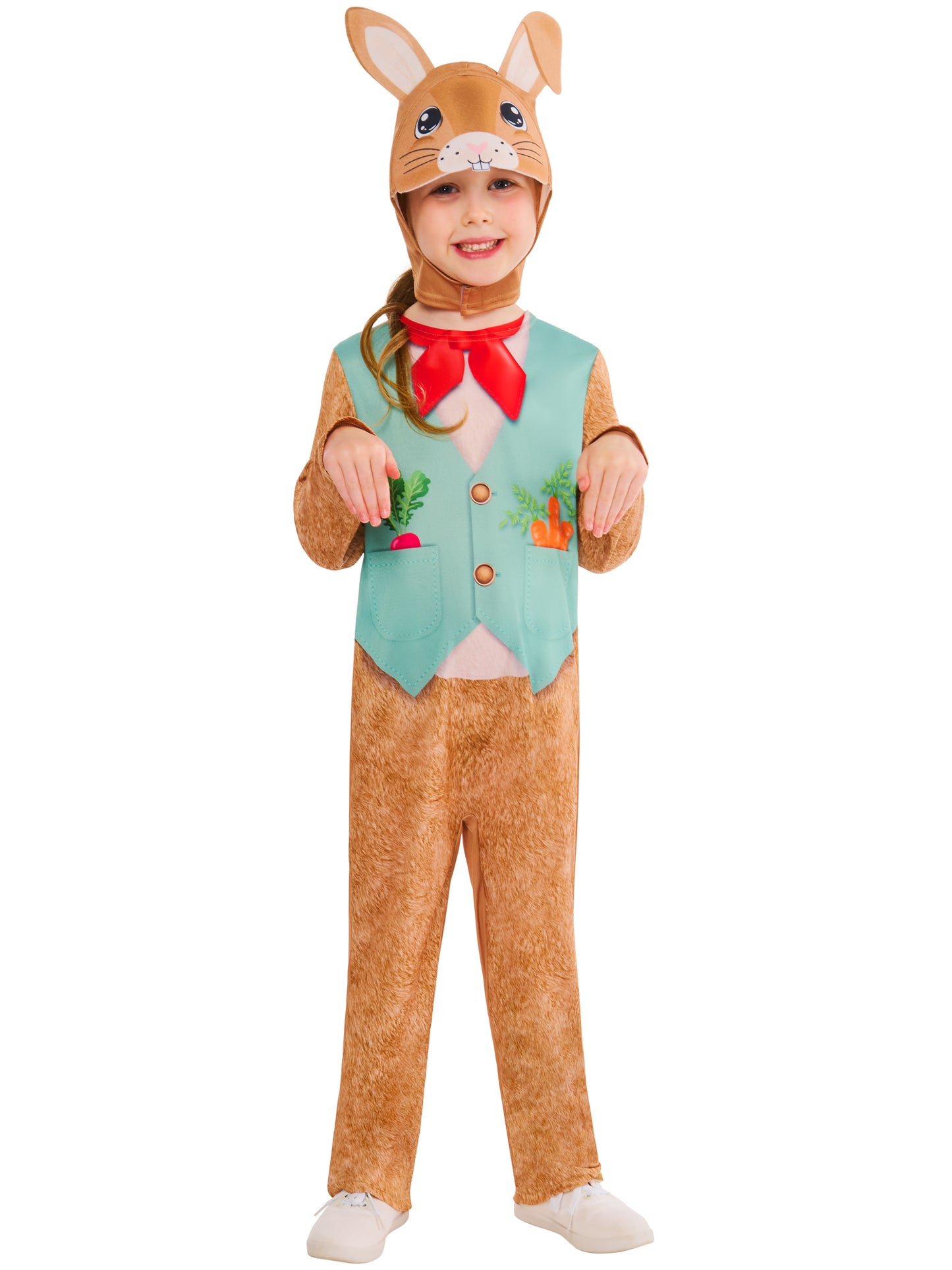 Rubies Rabbit Kinderkostüm mit Overall und Headpiece mit Ohren – Verpackung