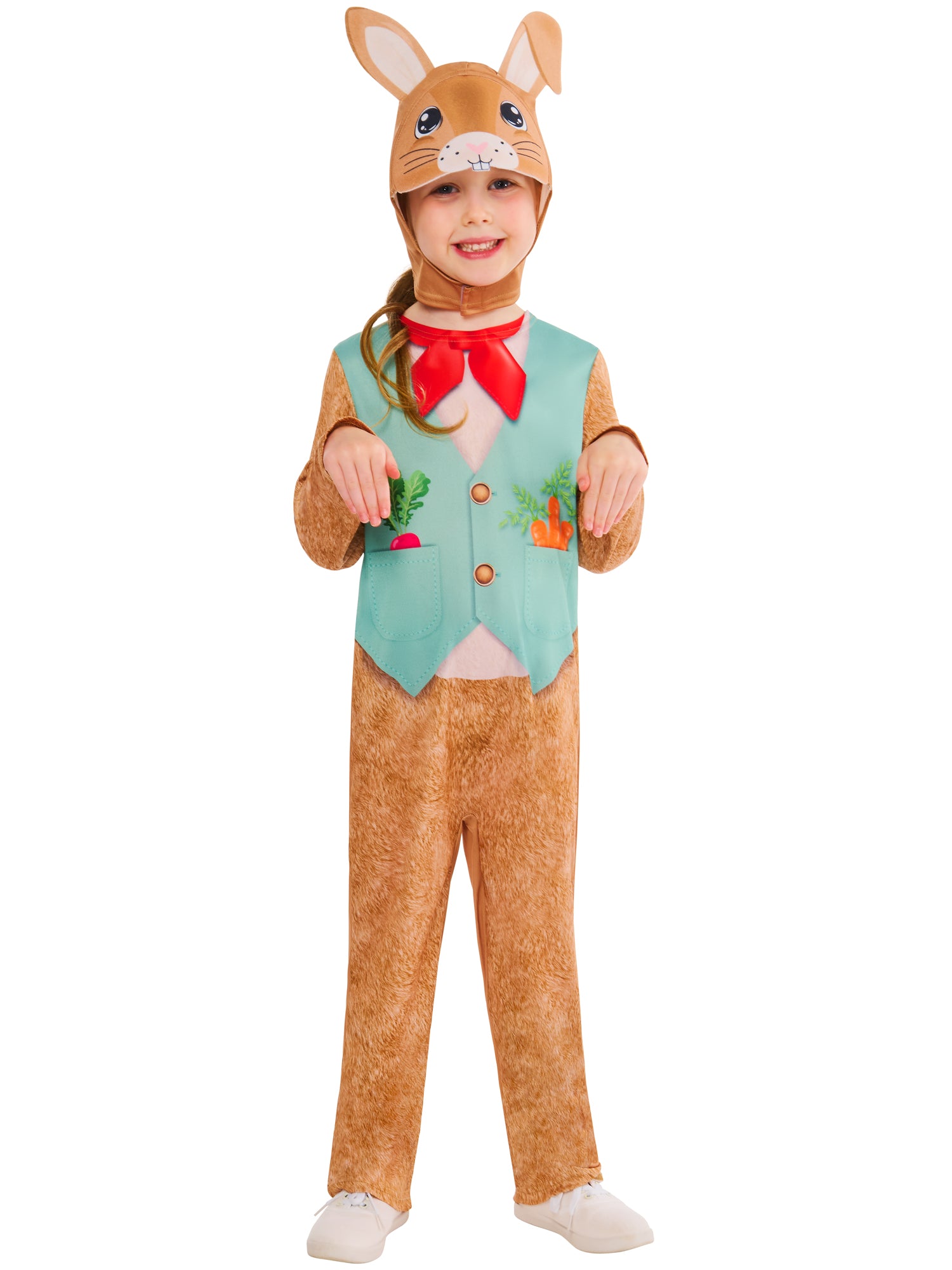 Rubies Rabbit Kinderkostüm mit Overall und Headpiece mit Ohren – Verpackung