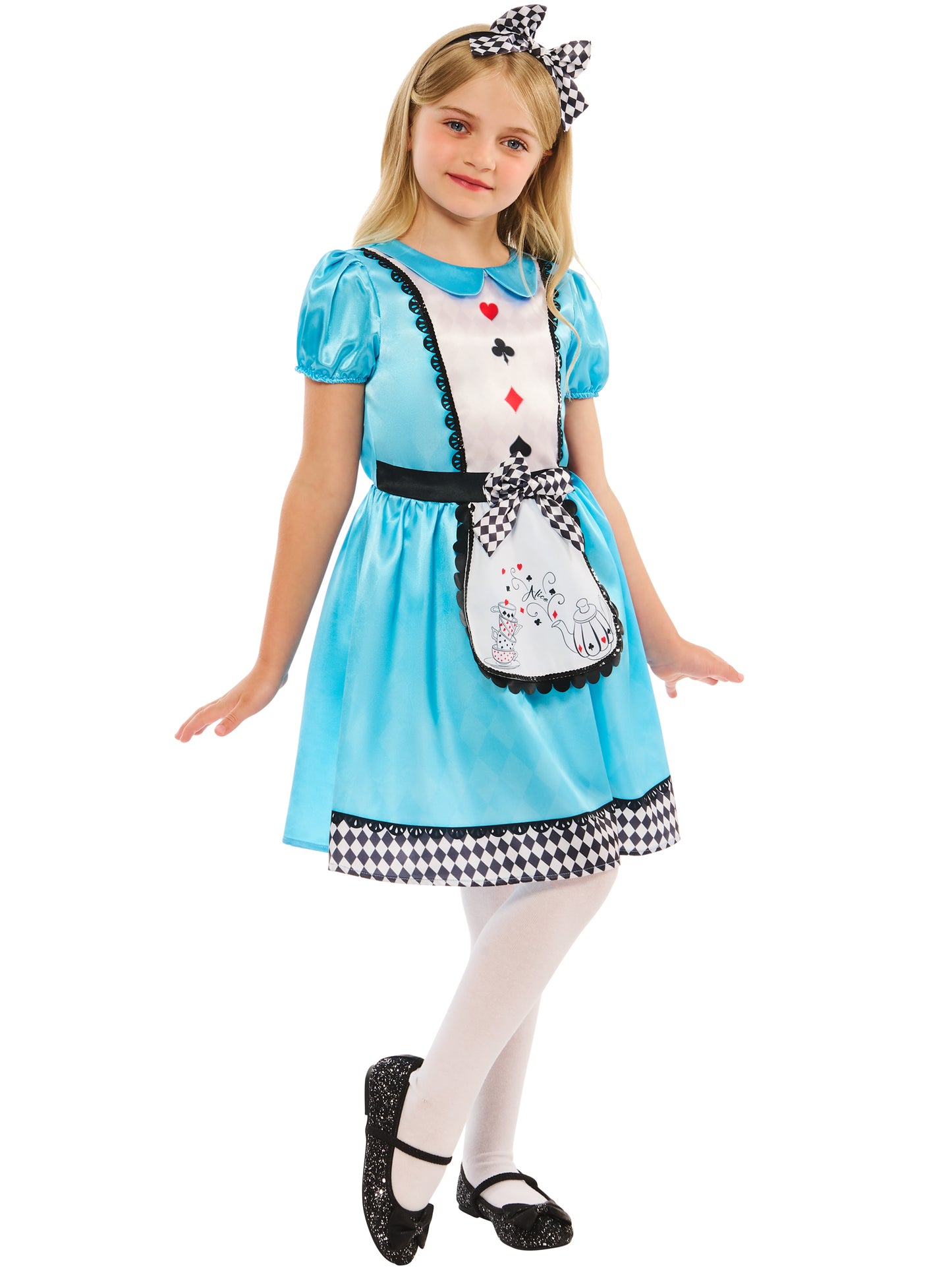 Rubies Alice Kinderkostüm für Mädchen mit Kleid und Headband – Produktansicht