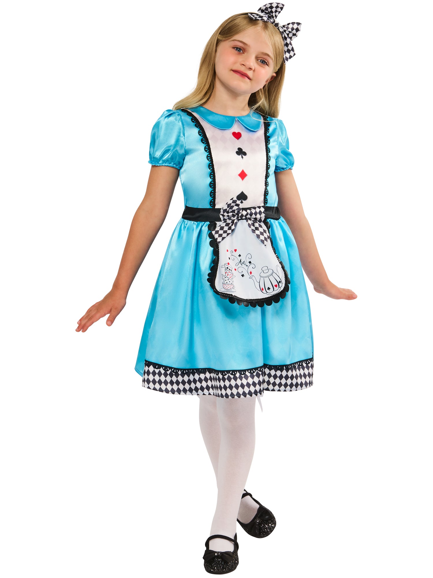 Rubies Alice Kinderkostüm für Mädchen mit Kleid und Headband – Verpackung