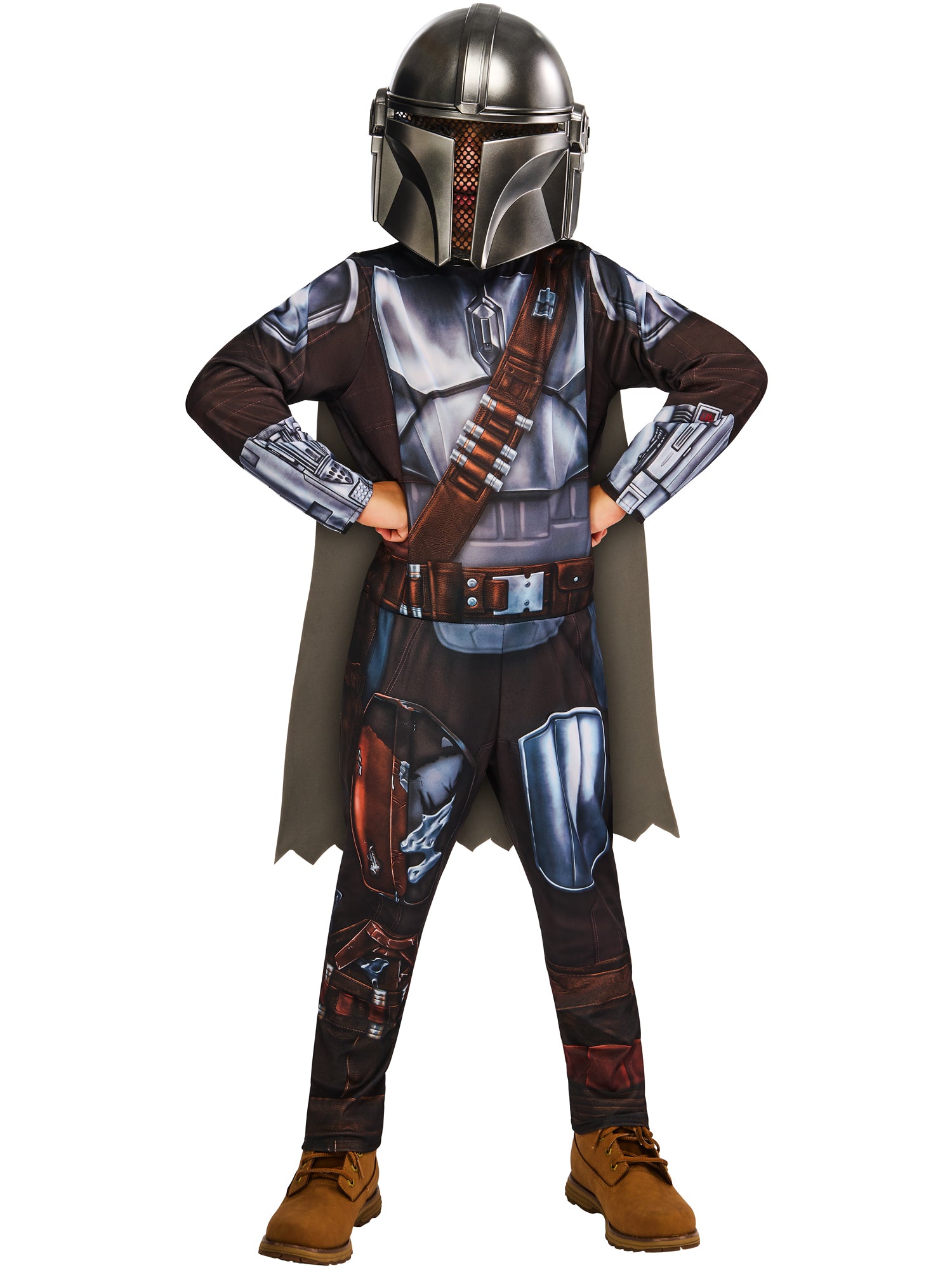 Rubies Star Wars The Mandalorian Kinderkostüm mit Halbmaske und Umhang – Produktansicht