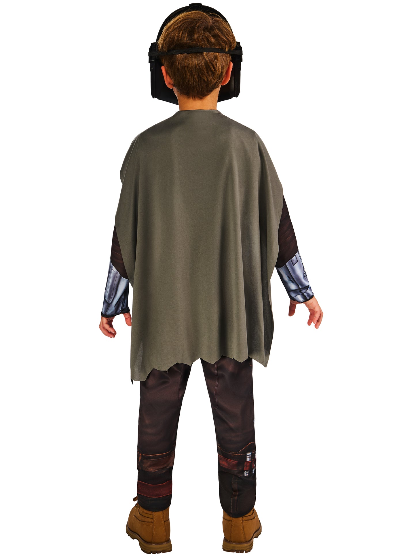 Rubies Star Wars The Mandalorian Kinderkostüm mit Halbmaske und Umhang – Detailansicht