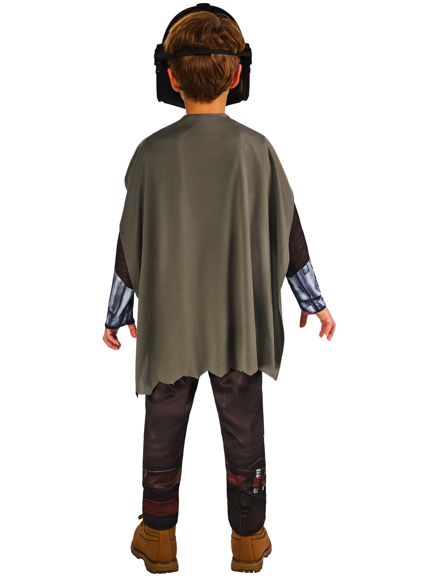 Rubies Star Wars The Mandalorian Kinderkostüm mit Halbmaske und Umhang – Detailansicht