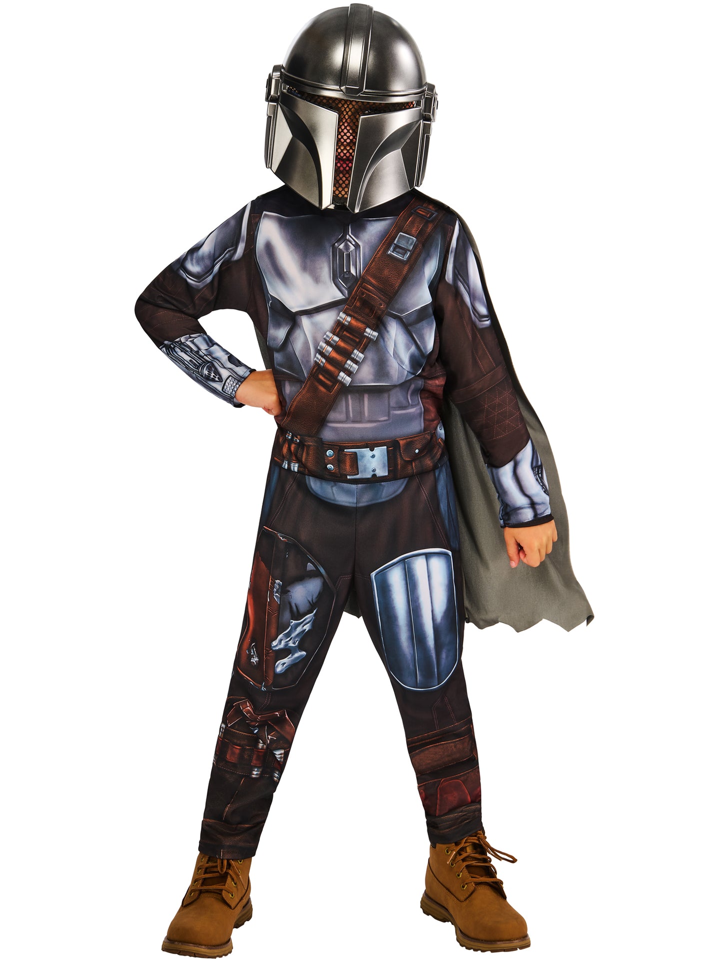 Rubies Star Wars The Mandalorian Kinderkostüm mit Halbmaske und Umhang – Verpackung