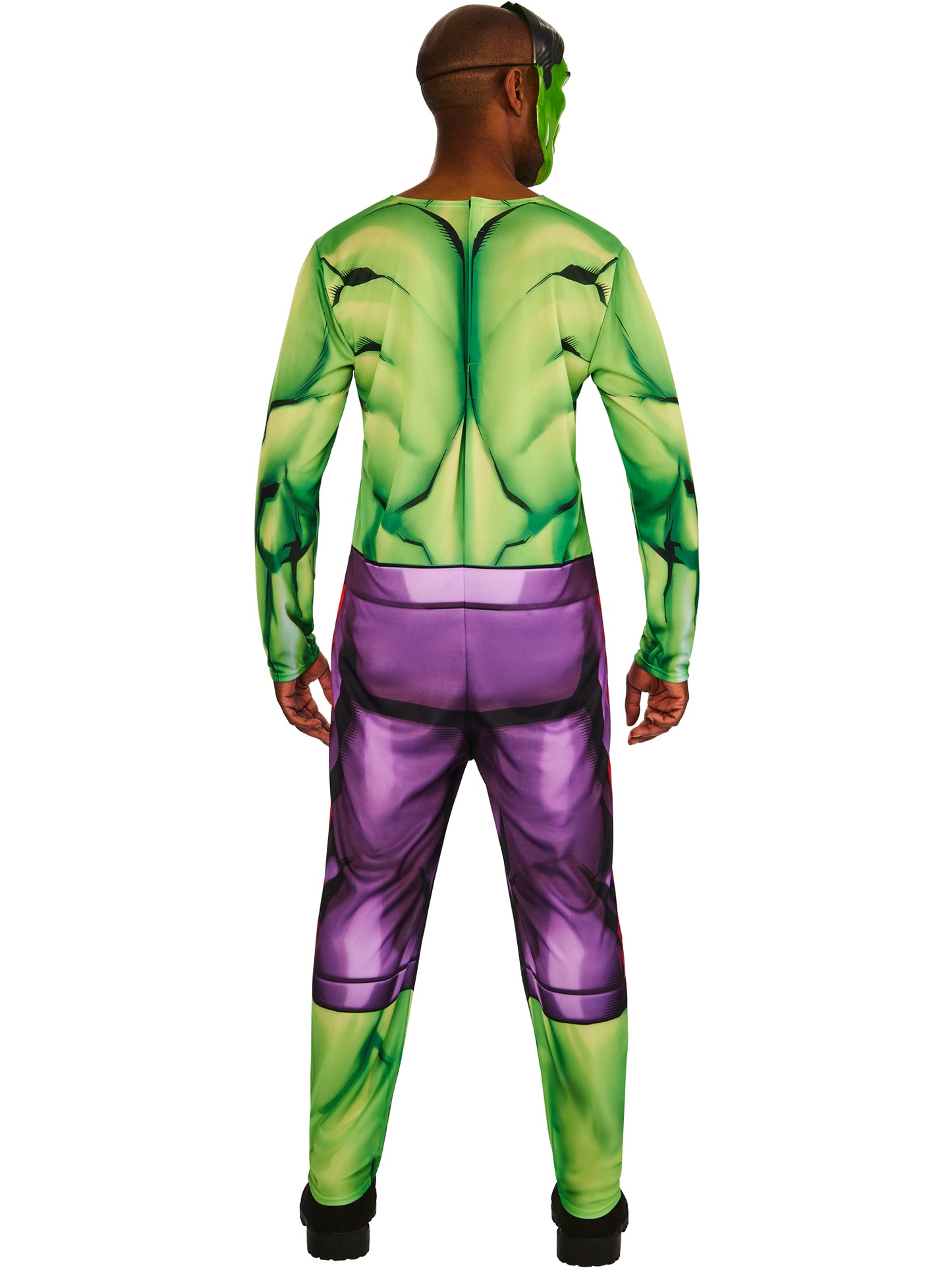 Rubies Hulk Kostüm für Erwachsene mit Overall und Maske – Detailansicht
