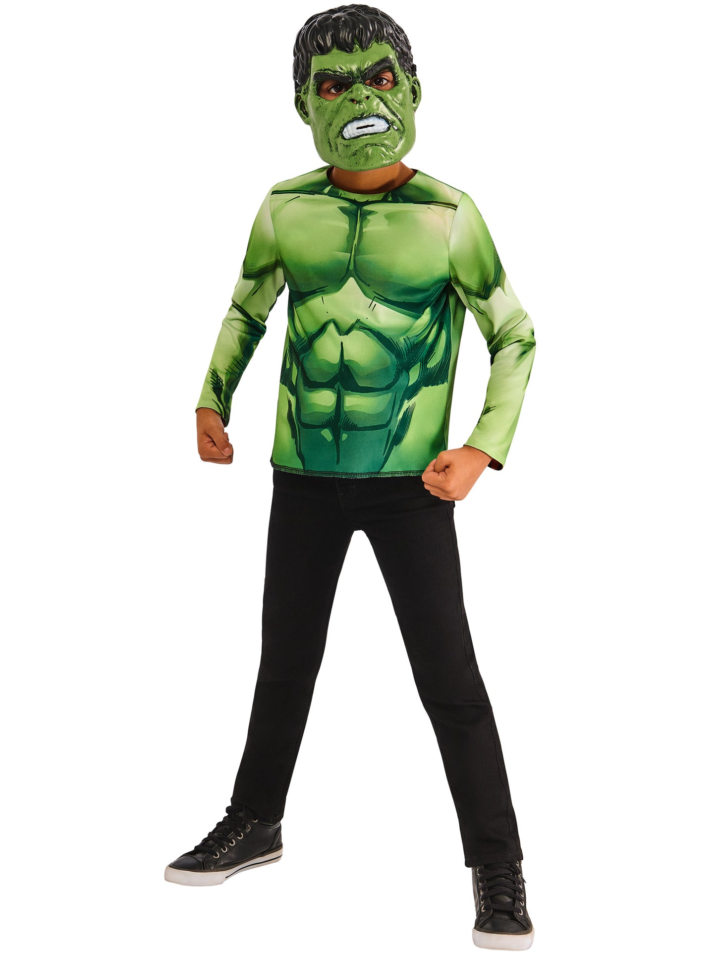 Rubies Marvel Hulk Red Hulk Wendekostüm für Kinder mit zwei Masken – Verpackung