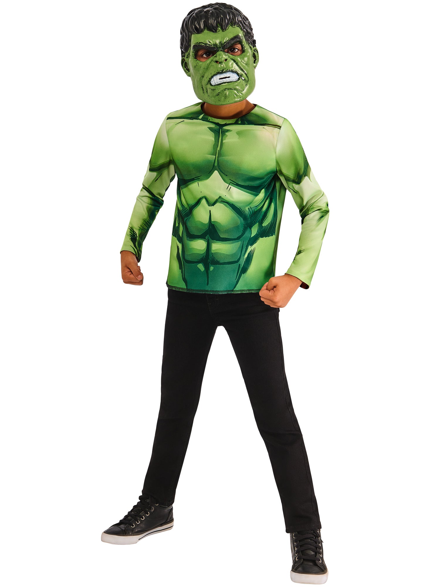 Rubies Marvel Hulk Red Hulk Wendekostüm für Kinder mit zwei Masken – Verpackung
