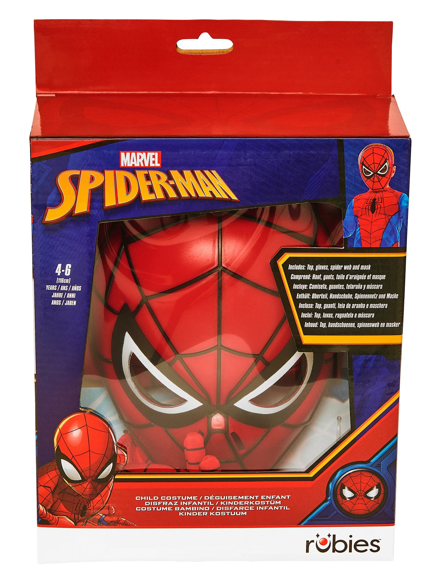 Rubies Spider-Man Kinderkostüm Dress-Up-Set – Detailansicht