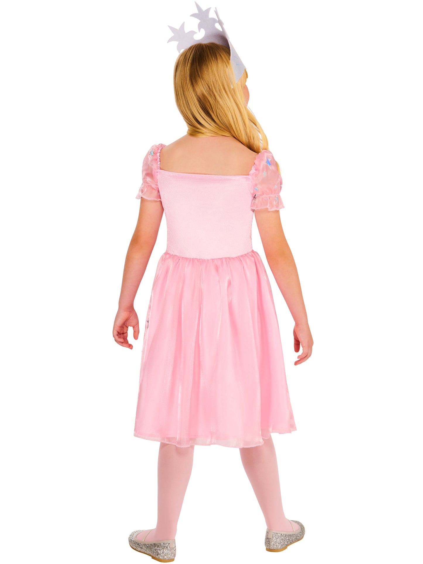 Rubies Glinda Kinderkostüm für Mädchen mit Kleid und Headpiece – Detailansicht