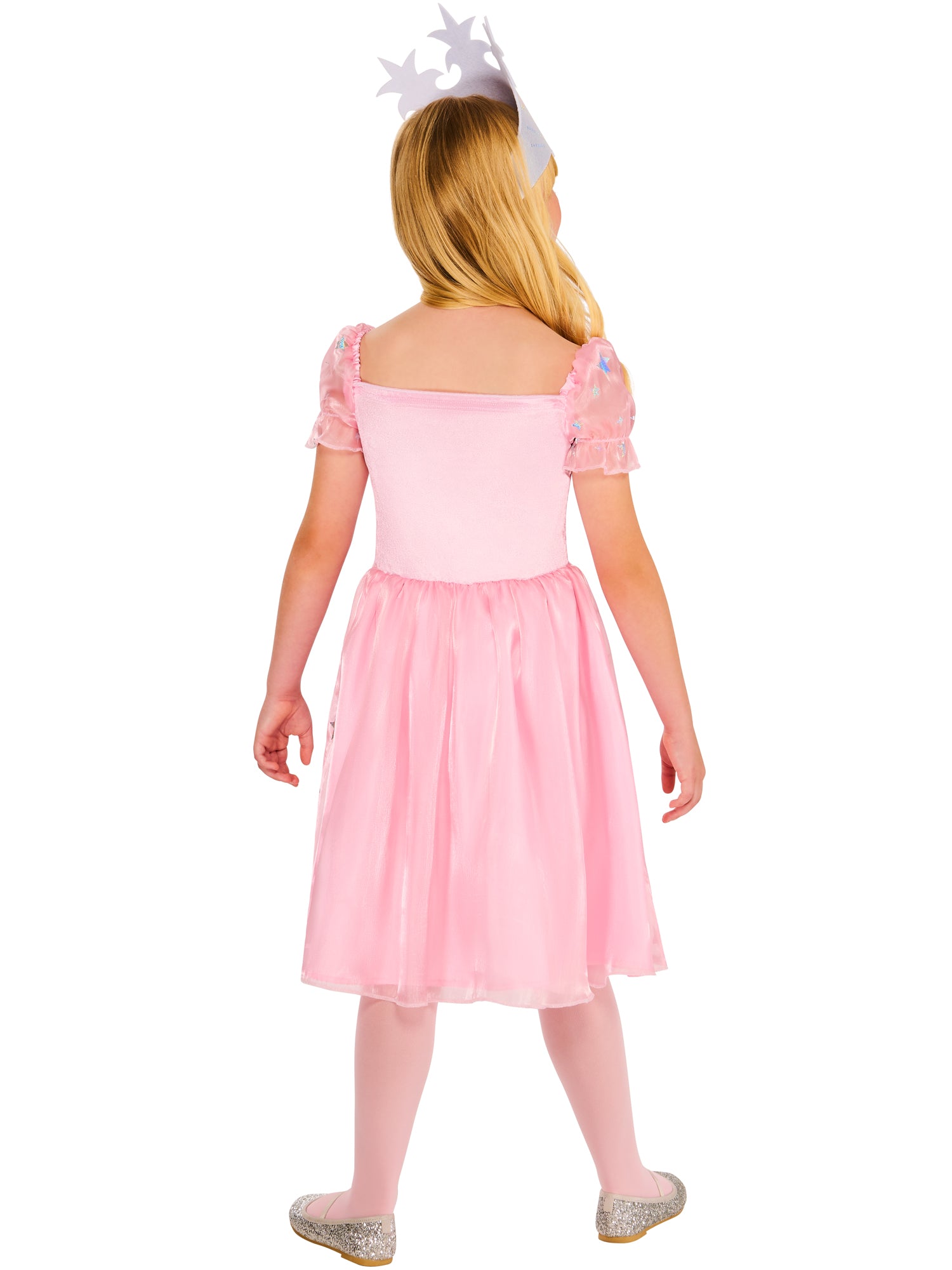 Rubies Glinda Kinderkostüm für Mädchen mit Kleid und Headpiece – Detailansicht