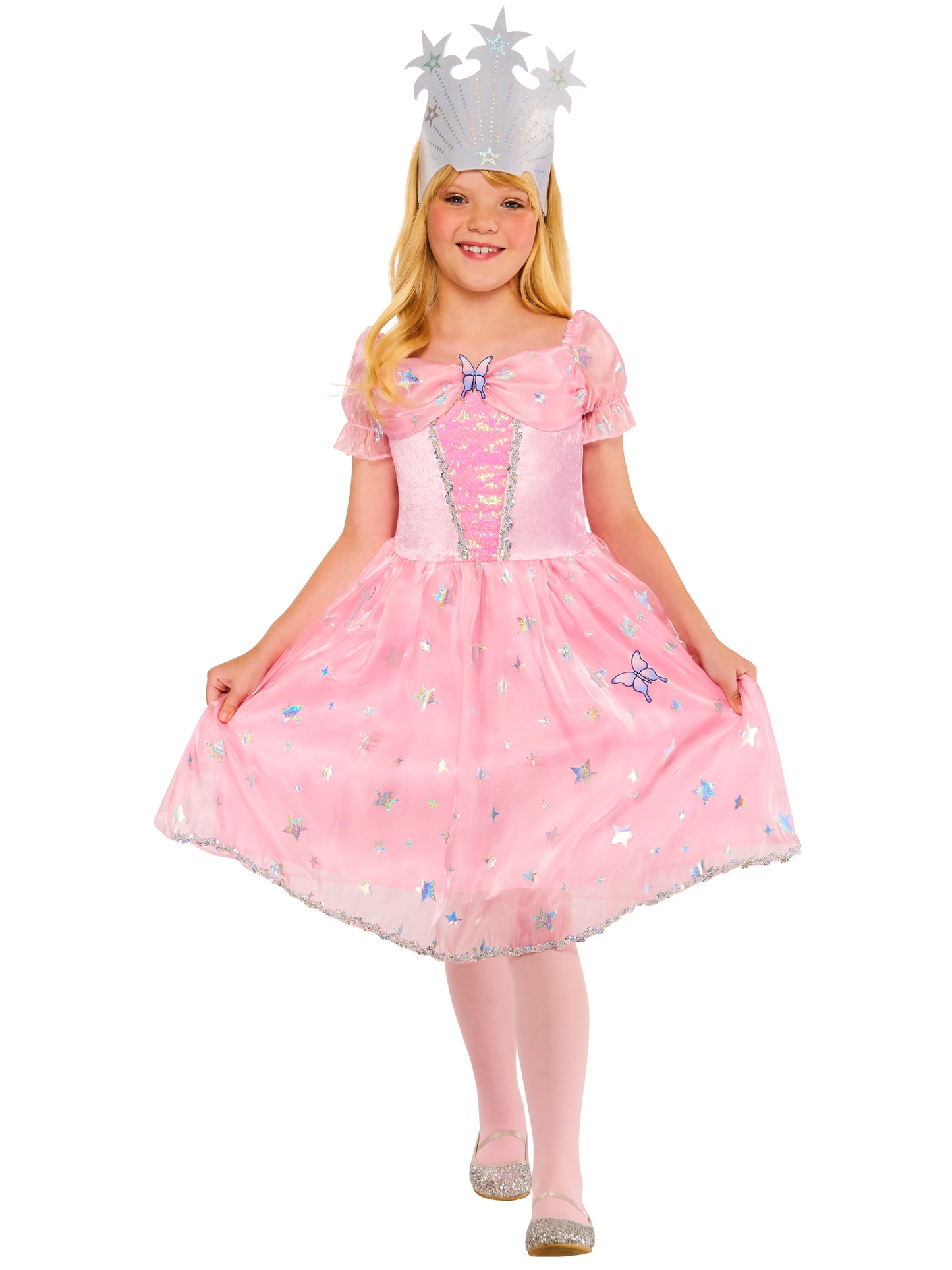 Rubies Glinda Kinderkostüm für Mädchen mit Kleid und Headpiece – Verpackung