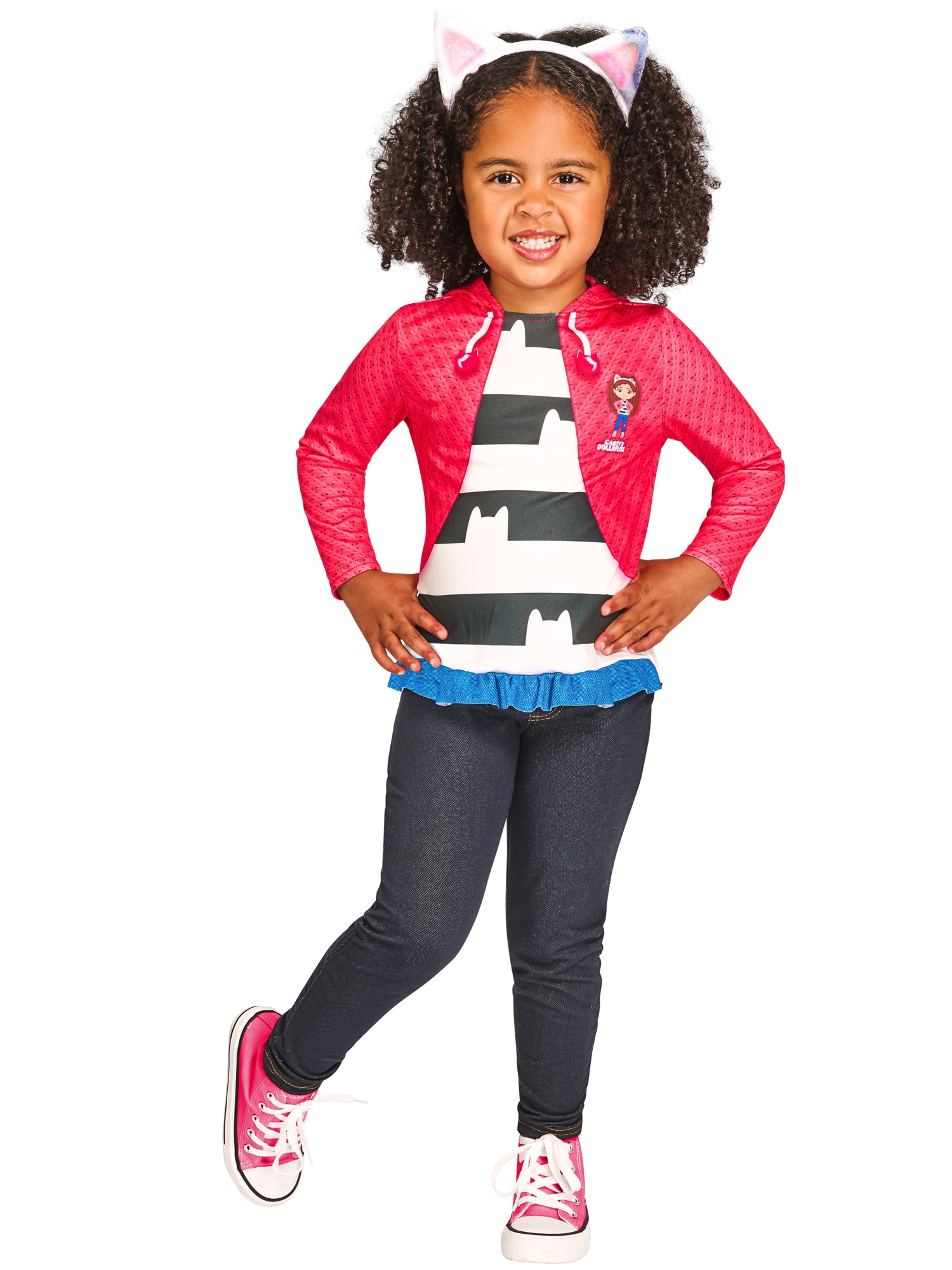 Rubies Gabby's Dollhouse Kinderkostüm mit Top und Haarreif für Mädchen – Produktansicht