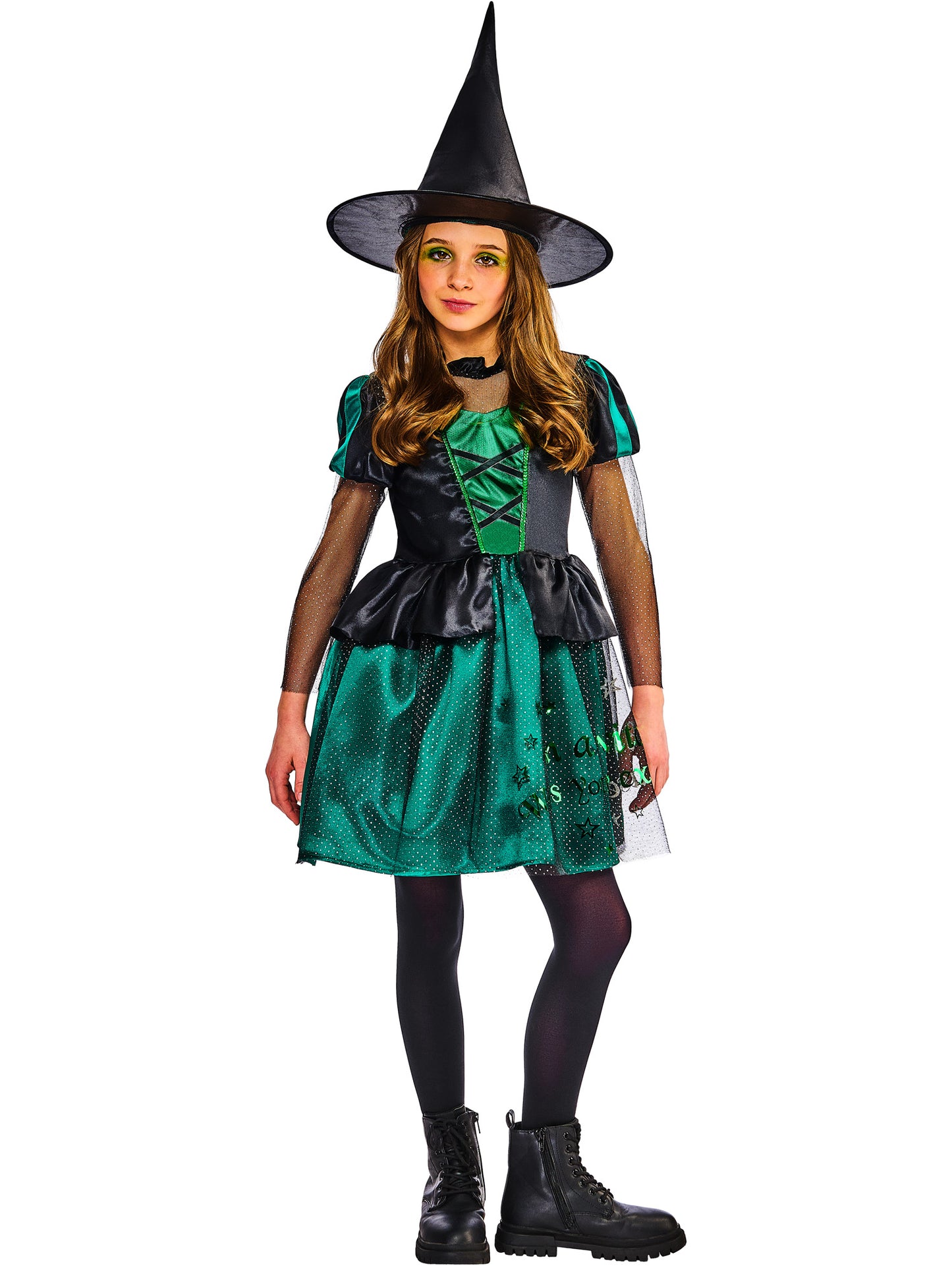 Rubies Wicked Witch of the West Kinderkostüm für Mädchen mit Kleid und Hexenhut – Verpackung