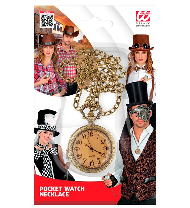 Mechanische Taschenuhr an Halskette im Vintage-Stil