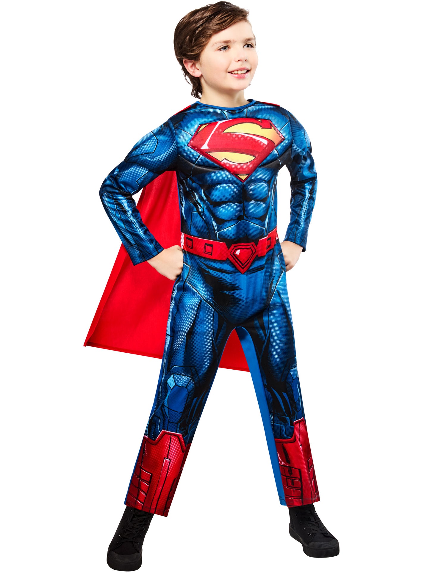 Rubies Superman Kinderkostüm für Jungen mit Overall und Umhang – Verpackung