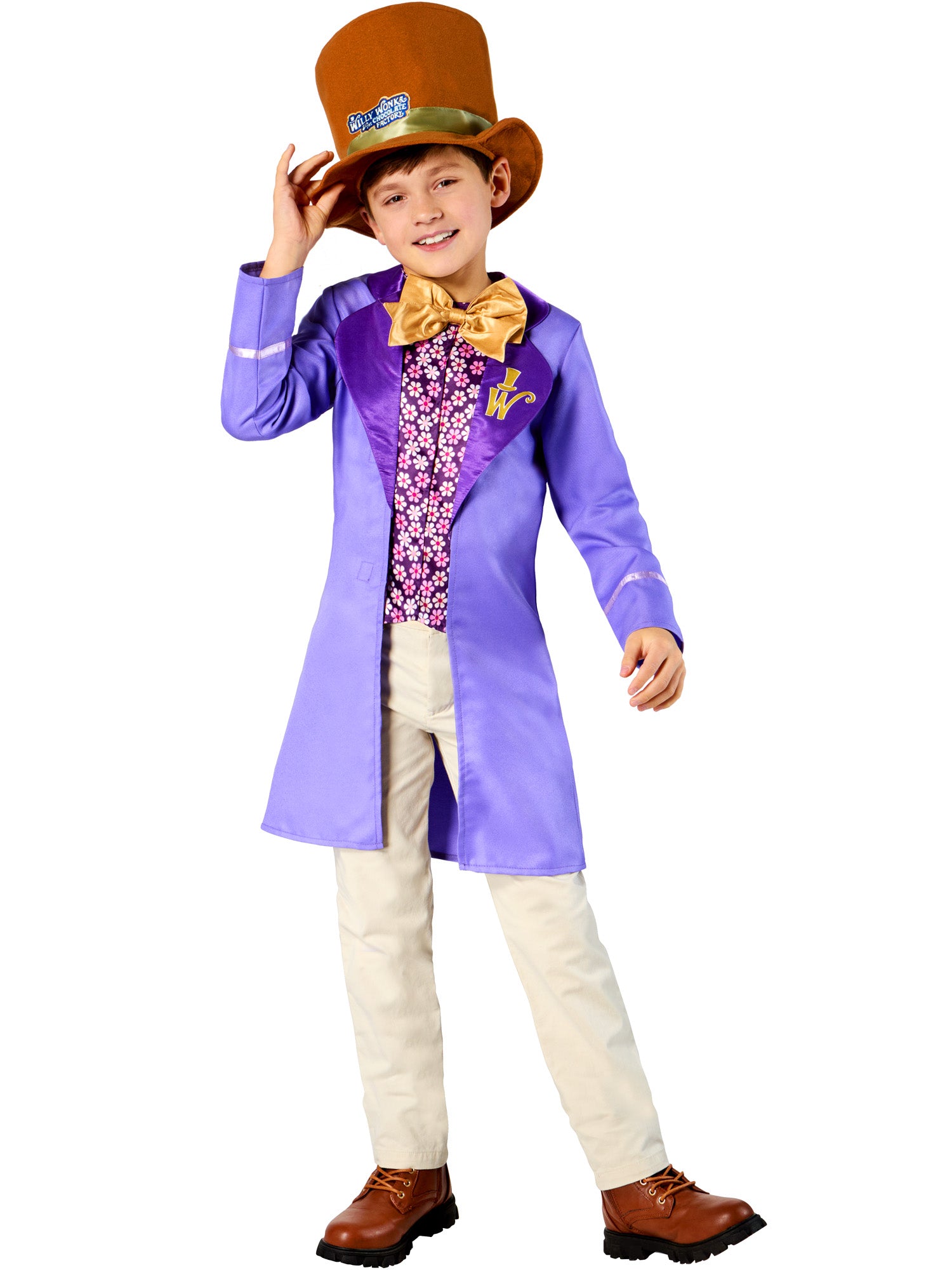 Rubies Willy Wonka Kinderkostüm für Jungen mit Coat und Hut – Produktansicht