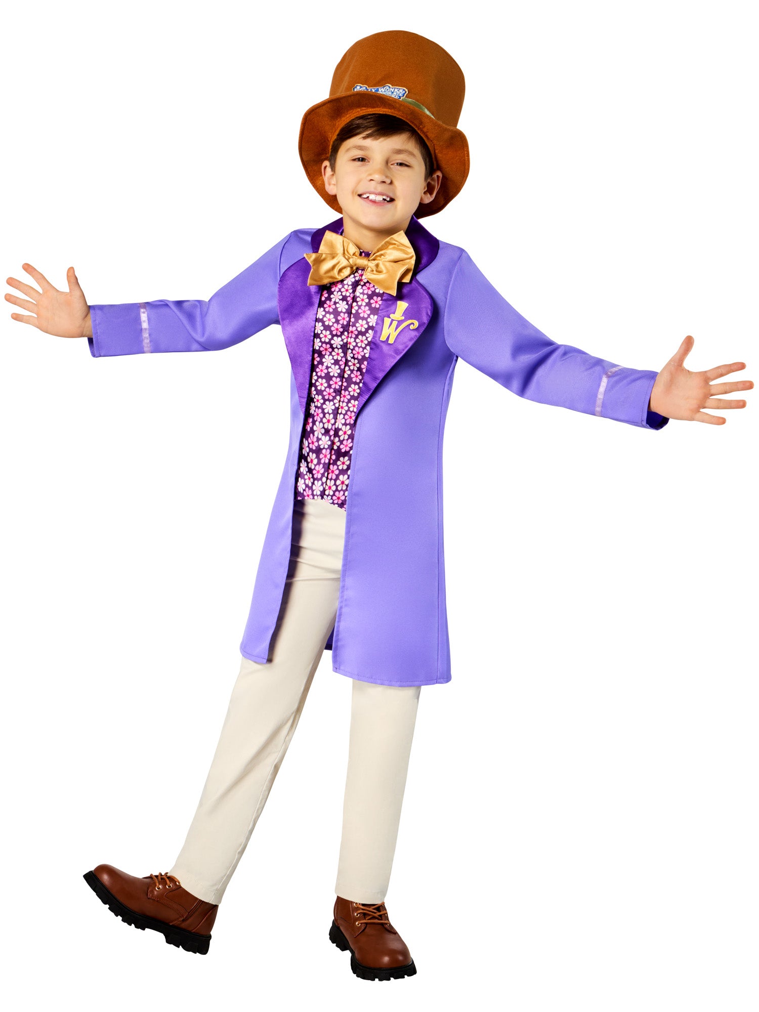 Rubies Willy Wonka Kinderkostüm für Jungen mit Coat und Hut – Verpackung